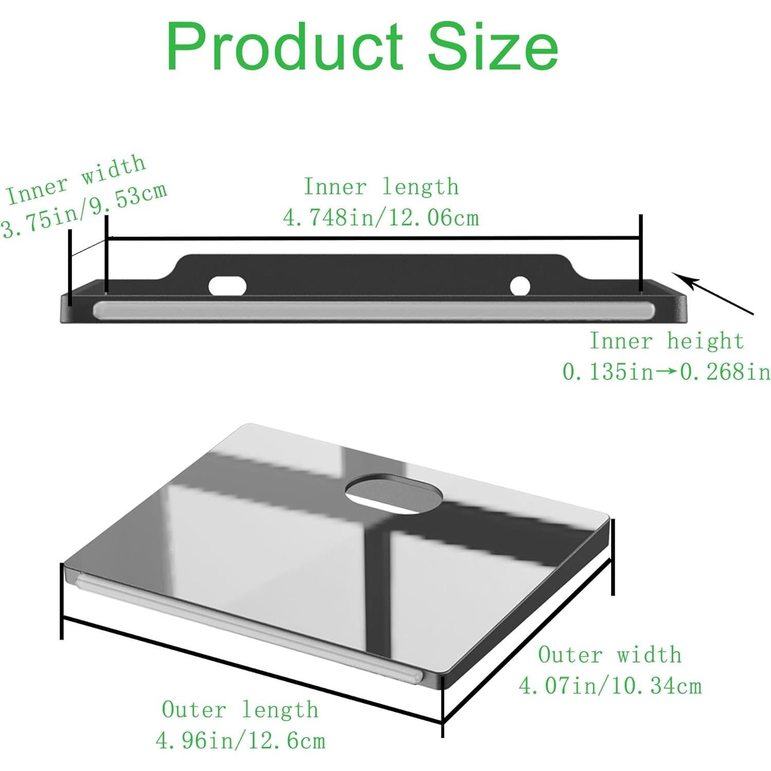 Estante de Pared Flotante Negro TERDEWE - Paquete de 12