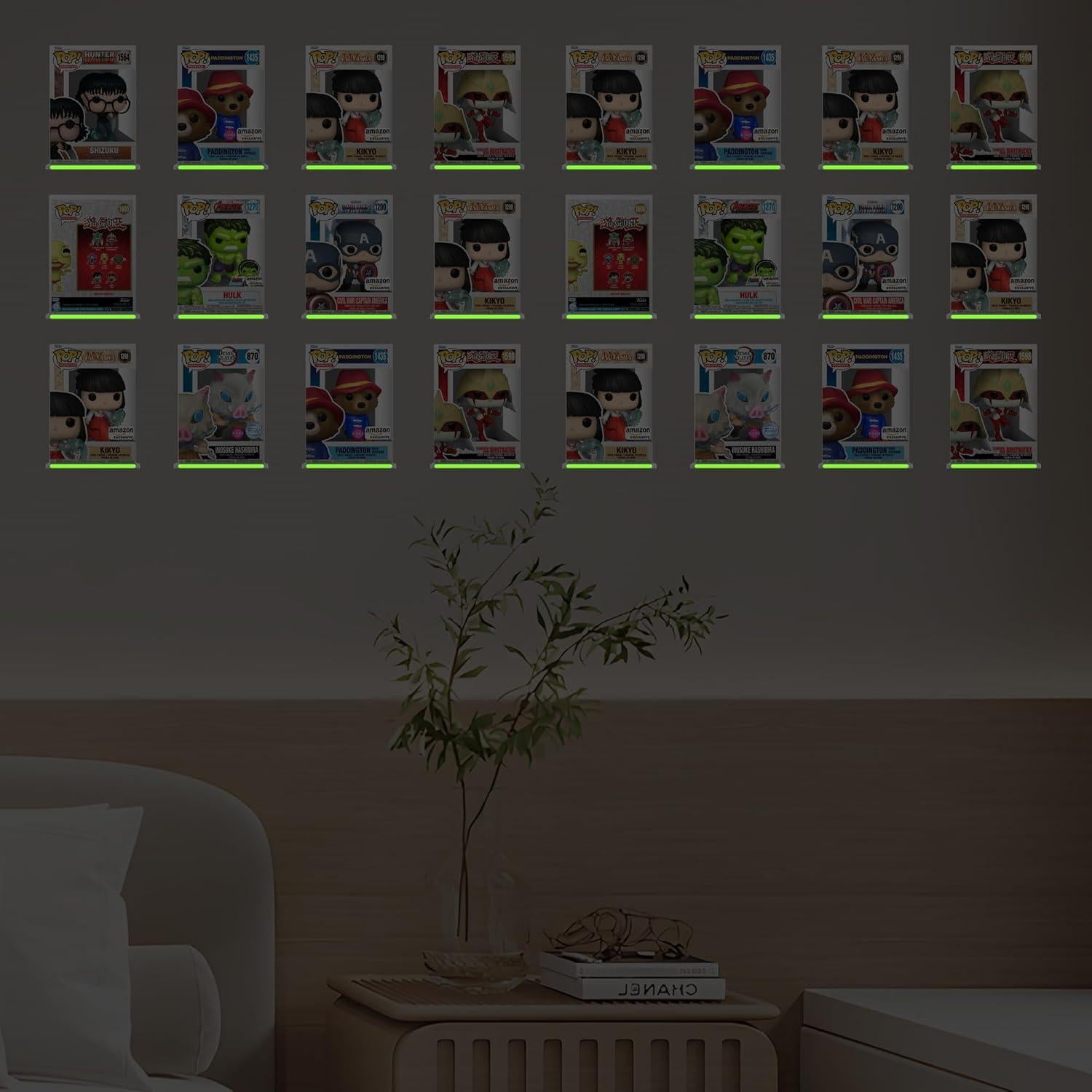 Estante de Pared Flotante Negro TERDEWE - Paquete de 12