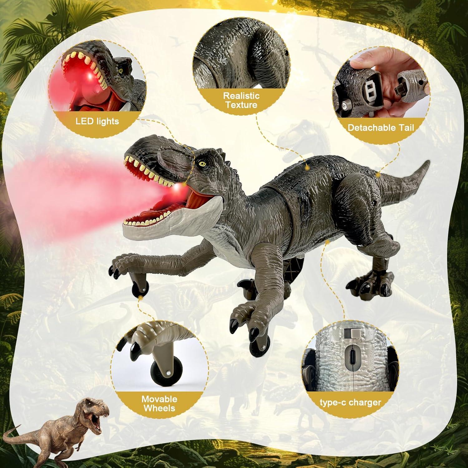 Dinosaurio Robot Control Remoto TALGIC T-Rex 27.4x22.2cm