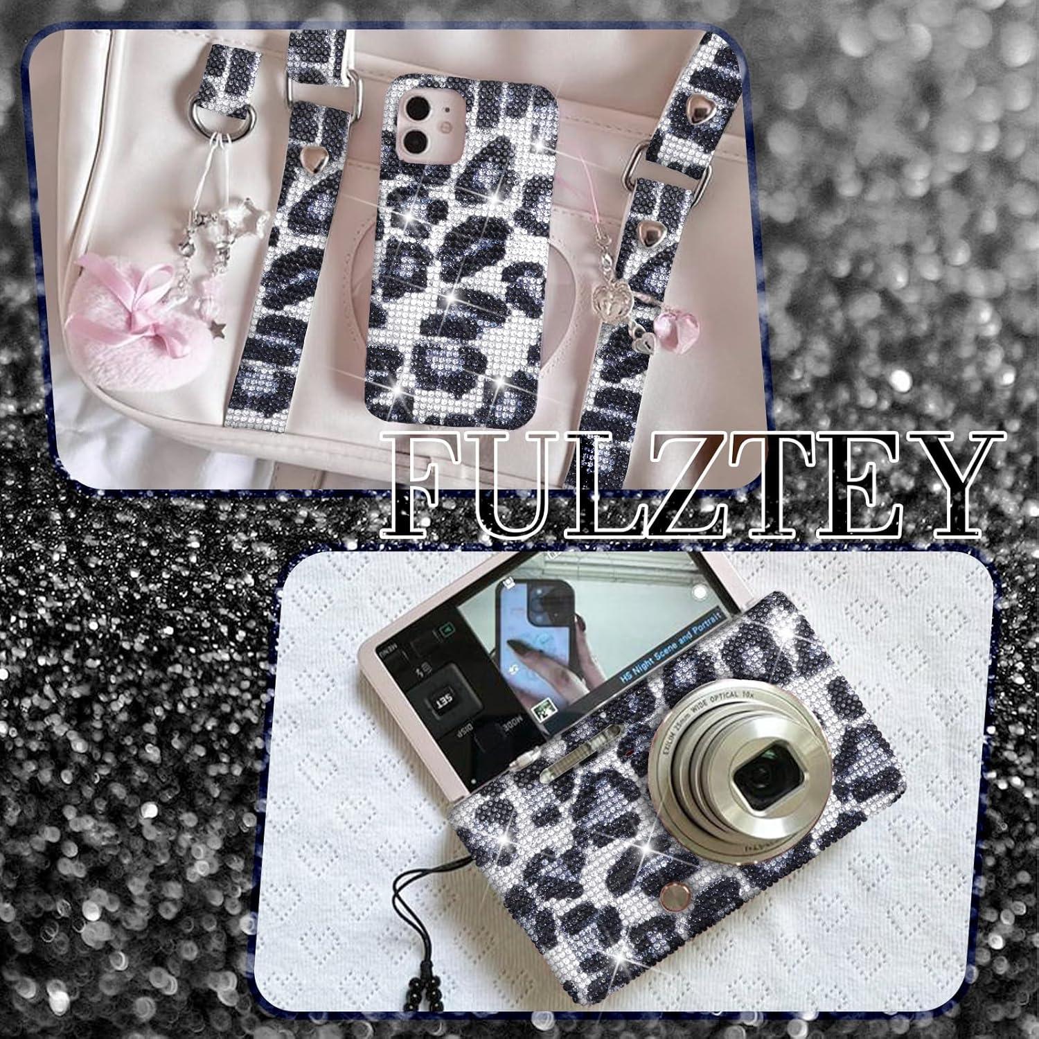 Hoja de Strass Adhesivos Brillantes FULZTEY 24x20 cm Leopardo