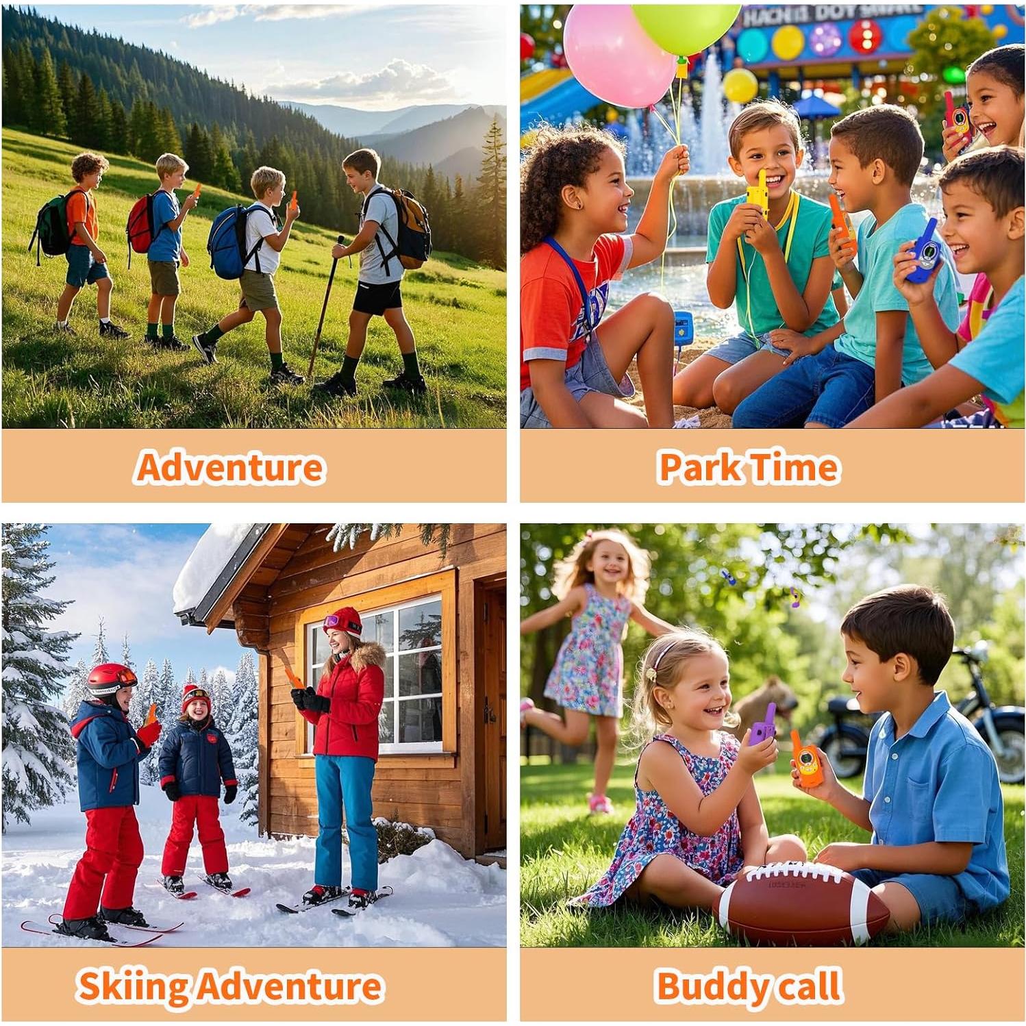 Walkie Talkies para Niños Insforfich T6 Azul 3 Canales 4.83 km