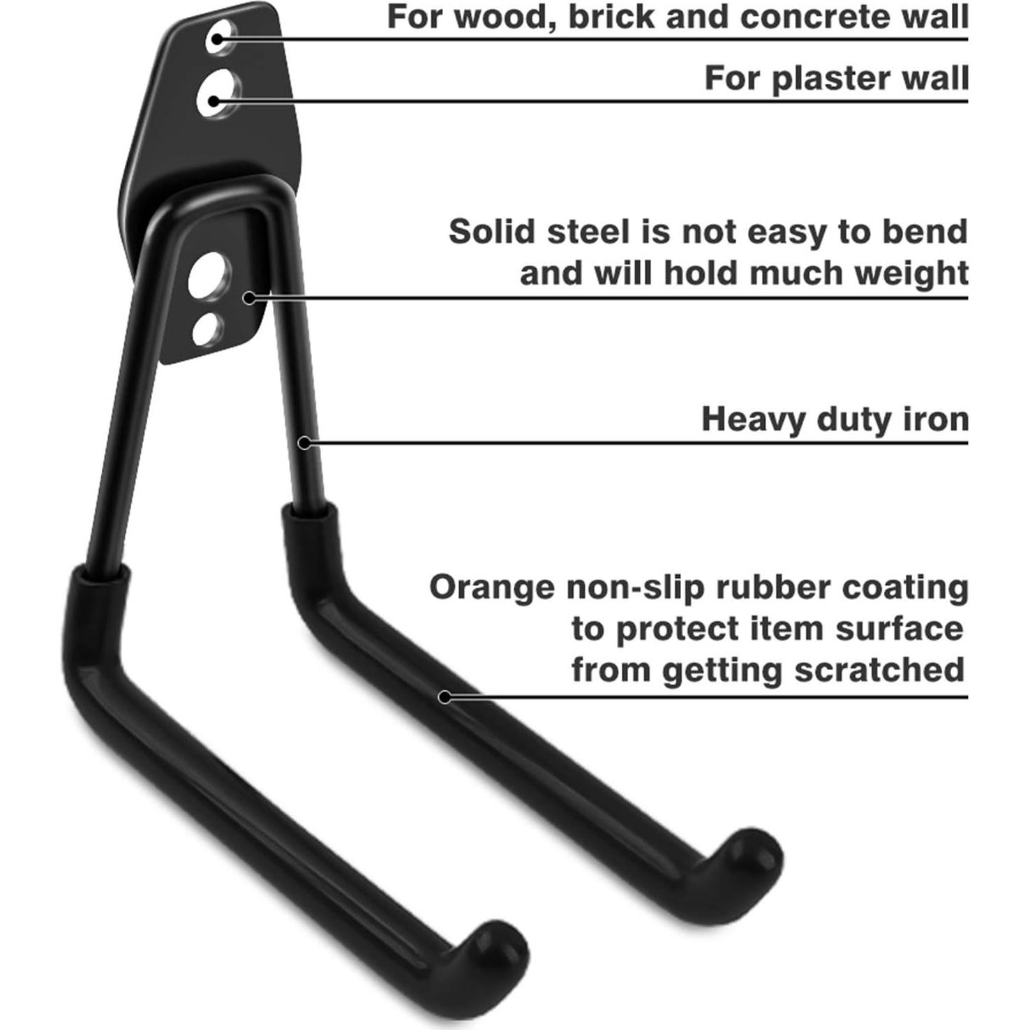 Ganchos de Garaje Remiawy 14 Piezas Alta Resistencia 35kg