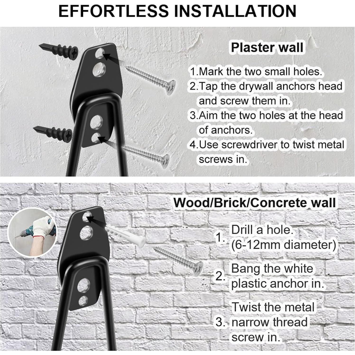 Ganchos de Garaje Remiawy 14 Piezas Alta Resistencia 35kg