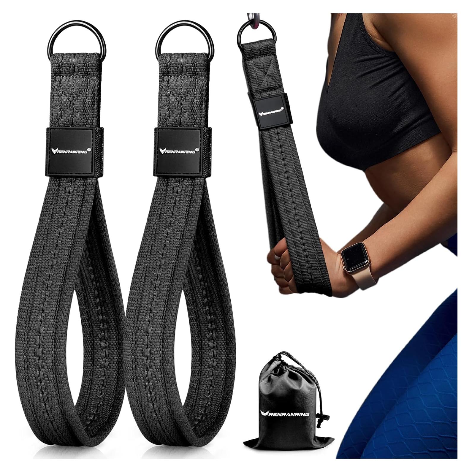 Mango de Cable para Tríceps RENRANRING 33cm Negro