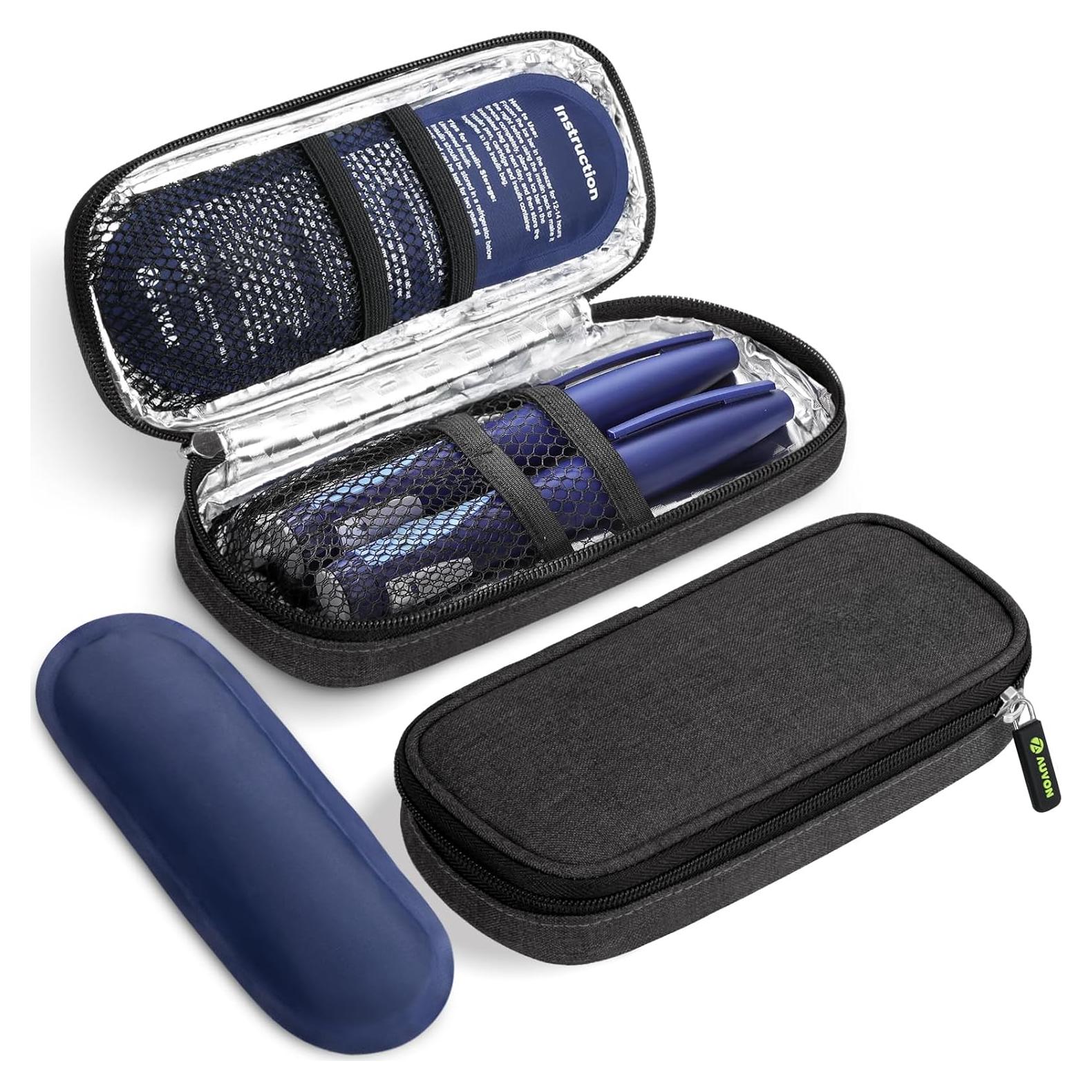 Estuche de Viaje AUVON para Insulina con 2 Paquetes de Hielo