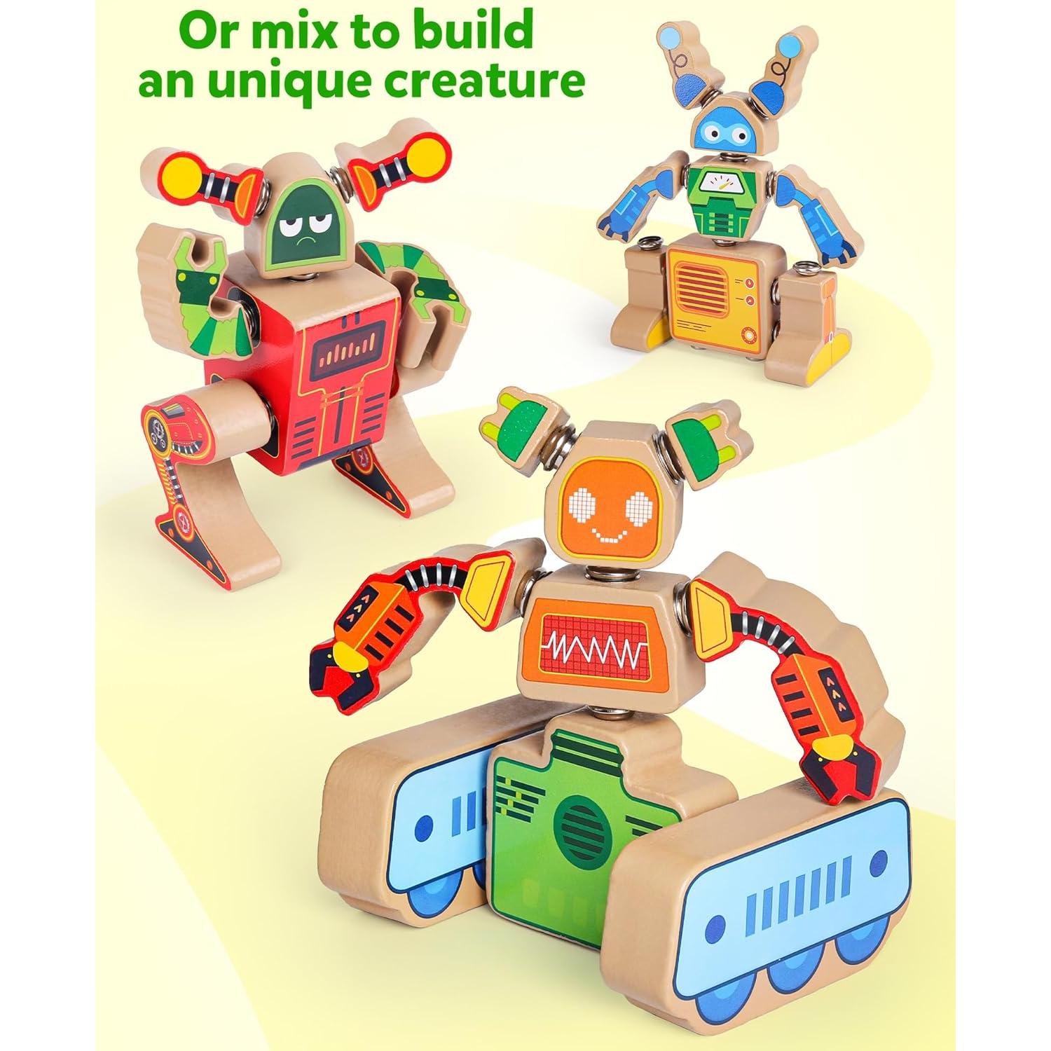 Bloques de Construcción de Robots Coogam para Niños 3-5 Años