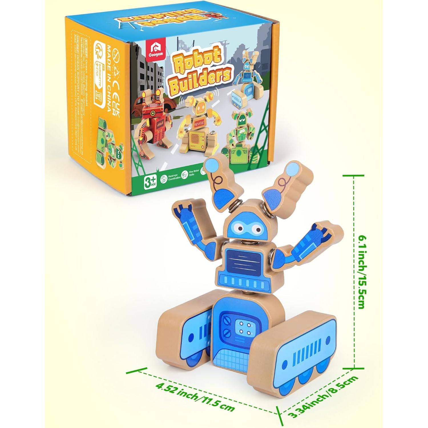 Bloques de Construcción de Robots Coogam para Niños 3-5 Años