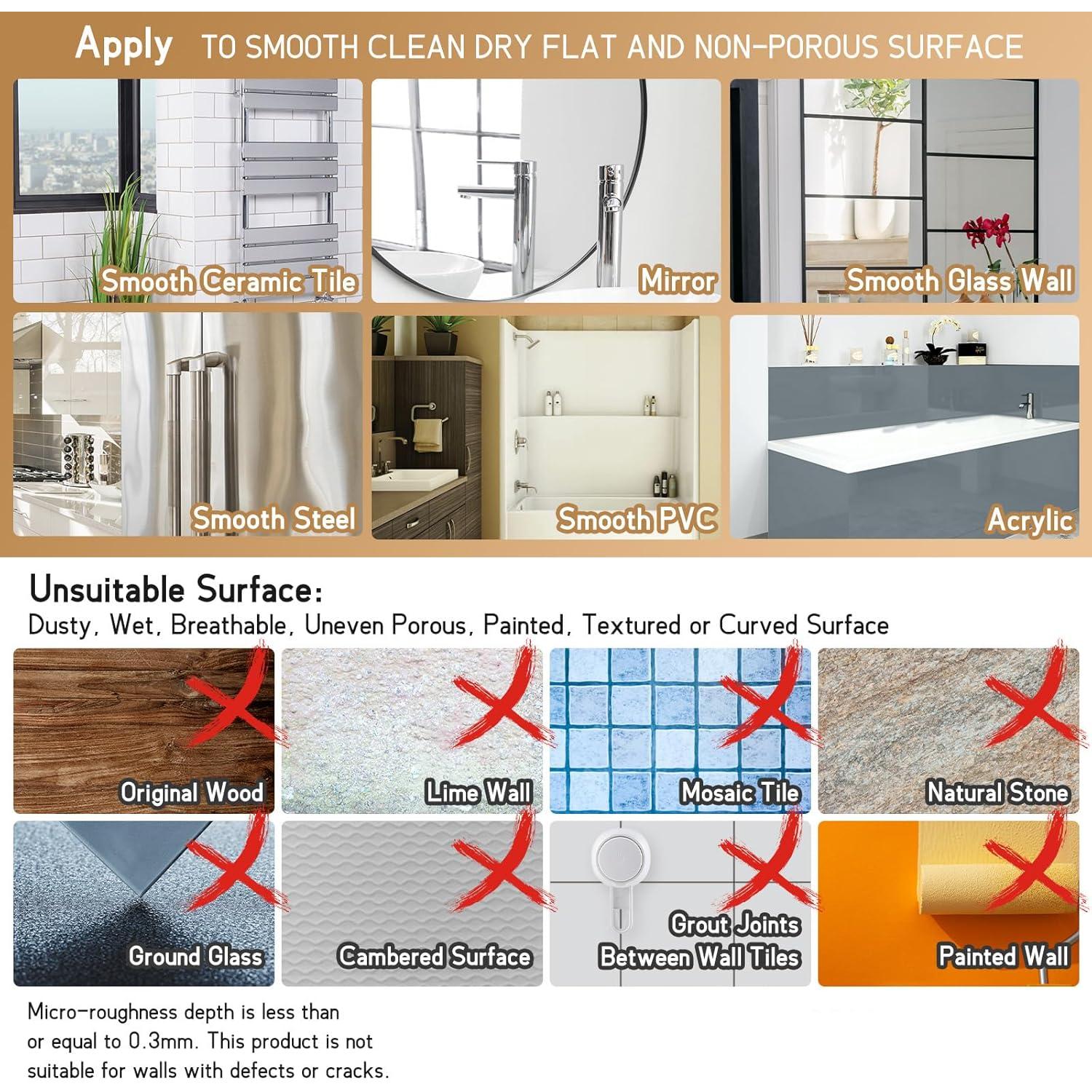 Soporte de Afeitar LEVERLOC con Ventosa Negra - 2 Ganchos