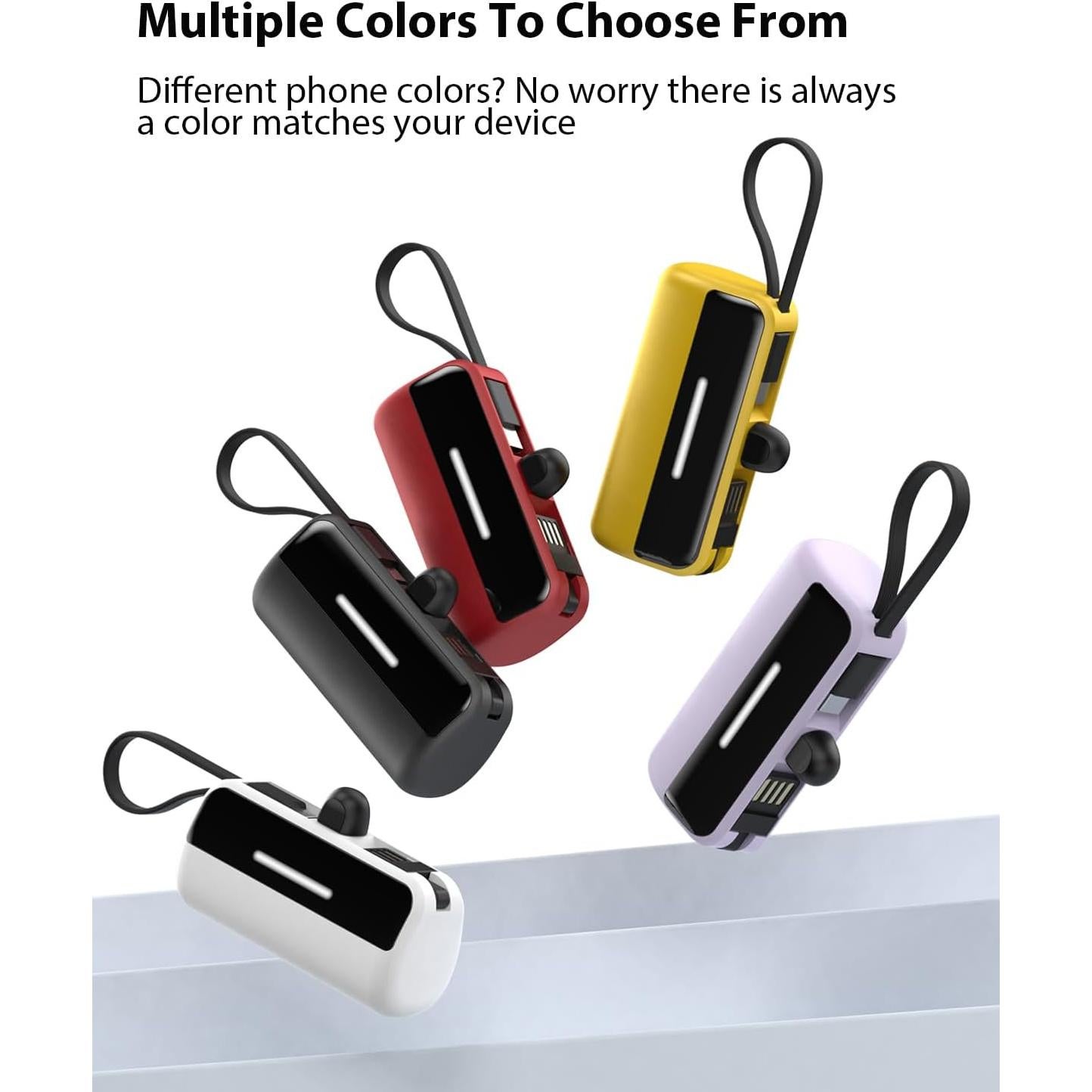 Banco de Carga Portátil 5500mAh Foshan con Cables y Soporte