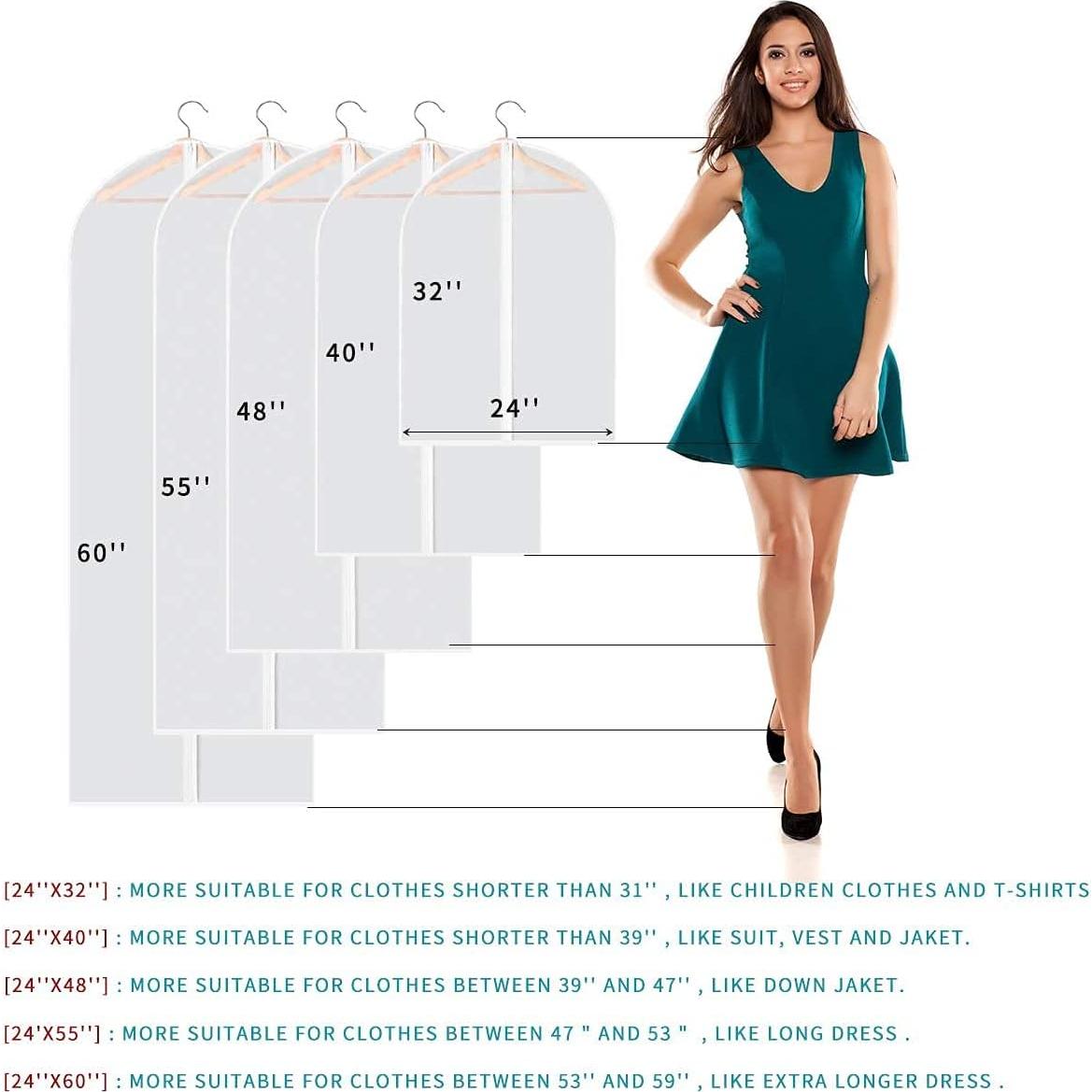 Bolsas de Ropa Transparentes Perber 61x81 cm - 6 Piezas