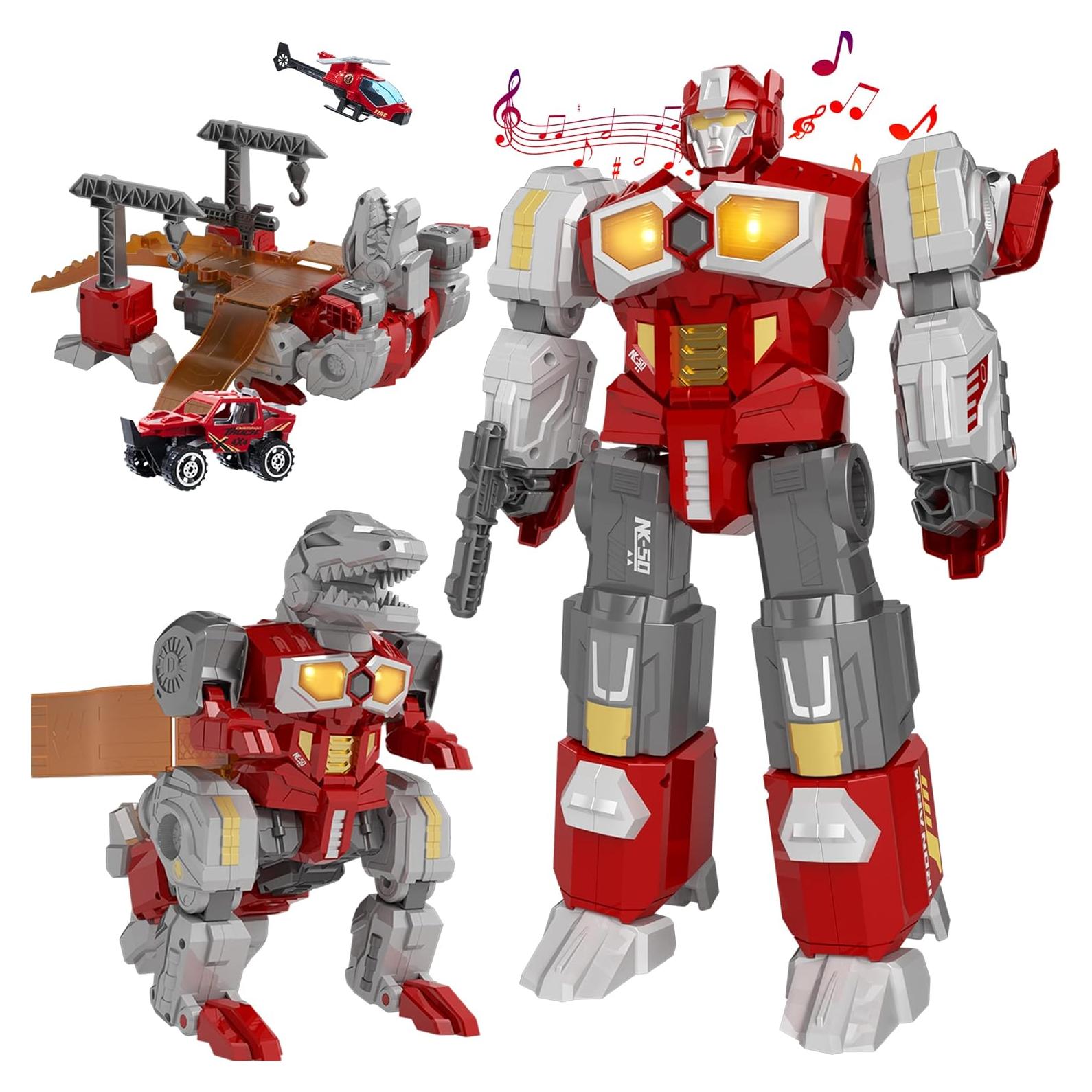 Juguete Transformador Miebely Robot Dinosaurio 3 en 1