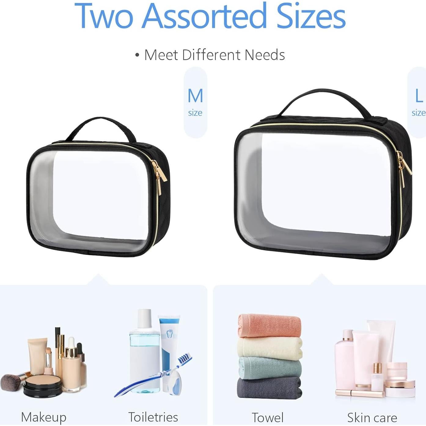 Bolsa de Maquillaje Transparente Packism 19.8x5.8x15 cm TSA