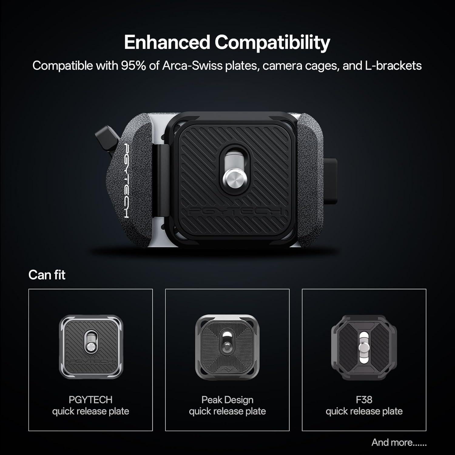 Placa de Liberación Rápida PGYTECH V2 para Cámara Arca Swiss