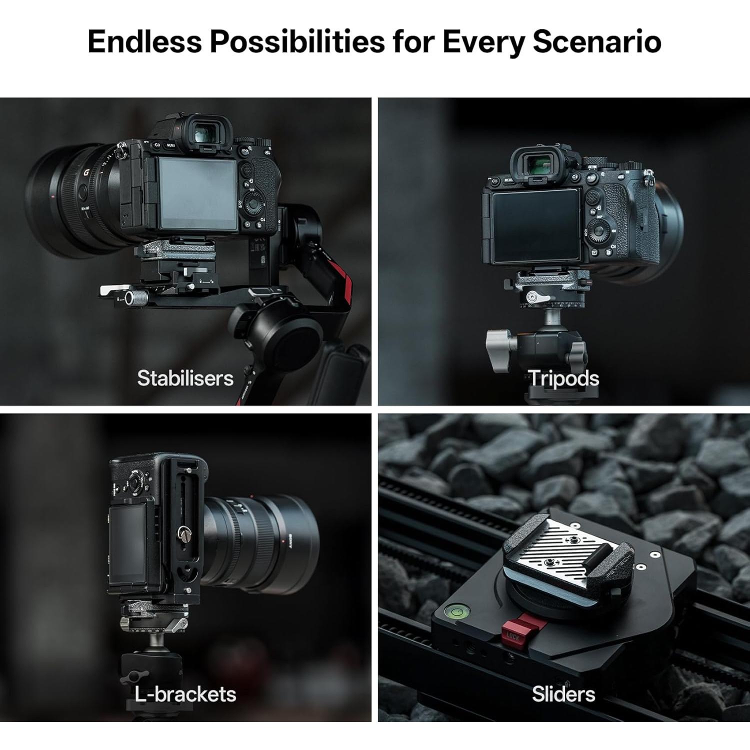 Placa de Liberación Rápida PGYTECH V2 para Cámara Arca Swiss