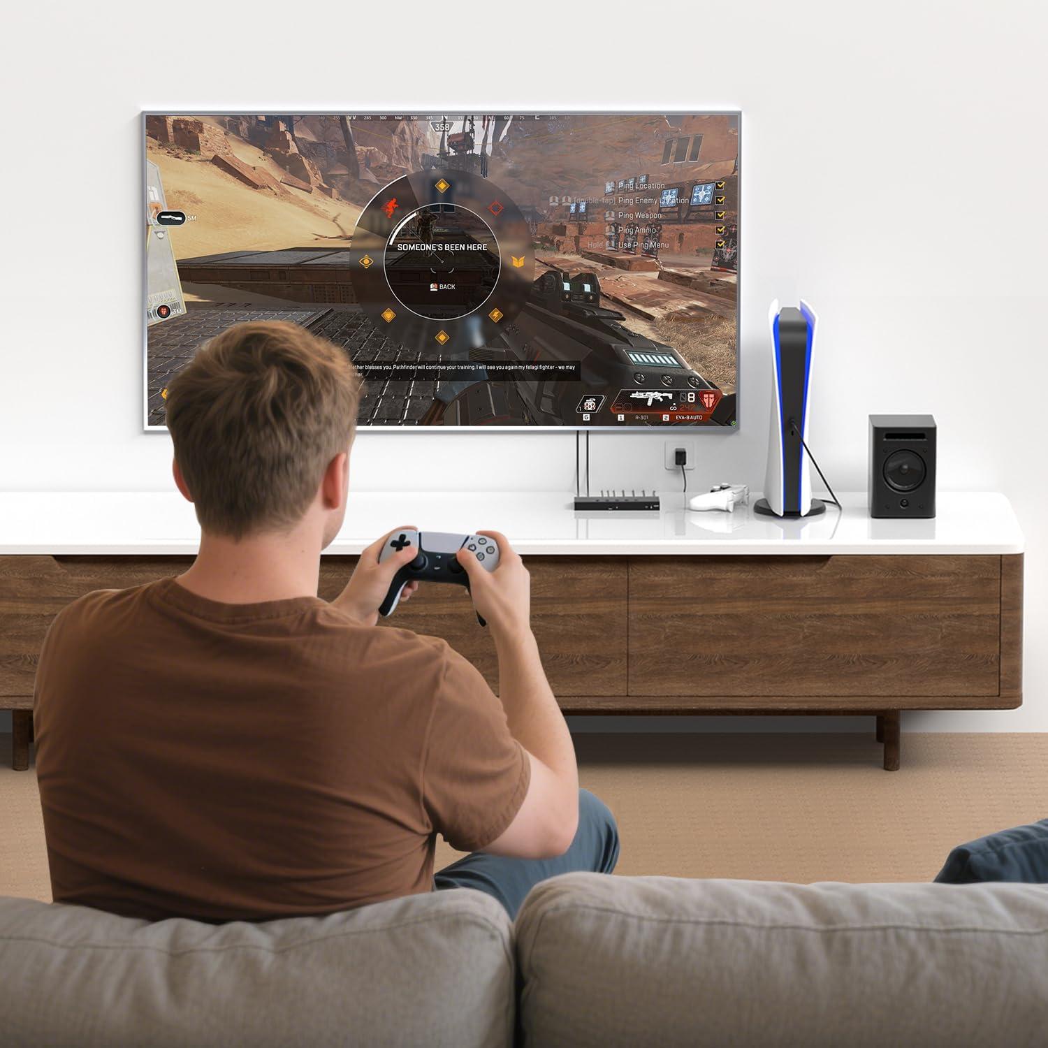 Selector HDMI Y.D.F 3 Puertos 4K@60Hz + 1 RCA Extractor Audio