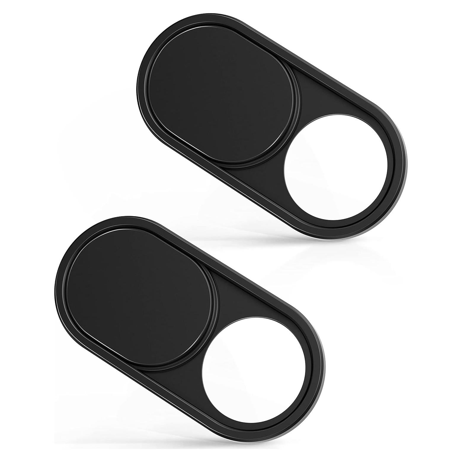 Cubierta de Webcam Metal Deslizante imluckies - 2 Paquete Negro