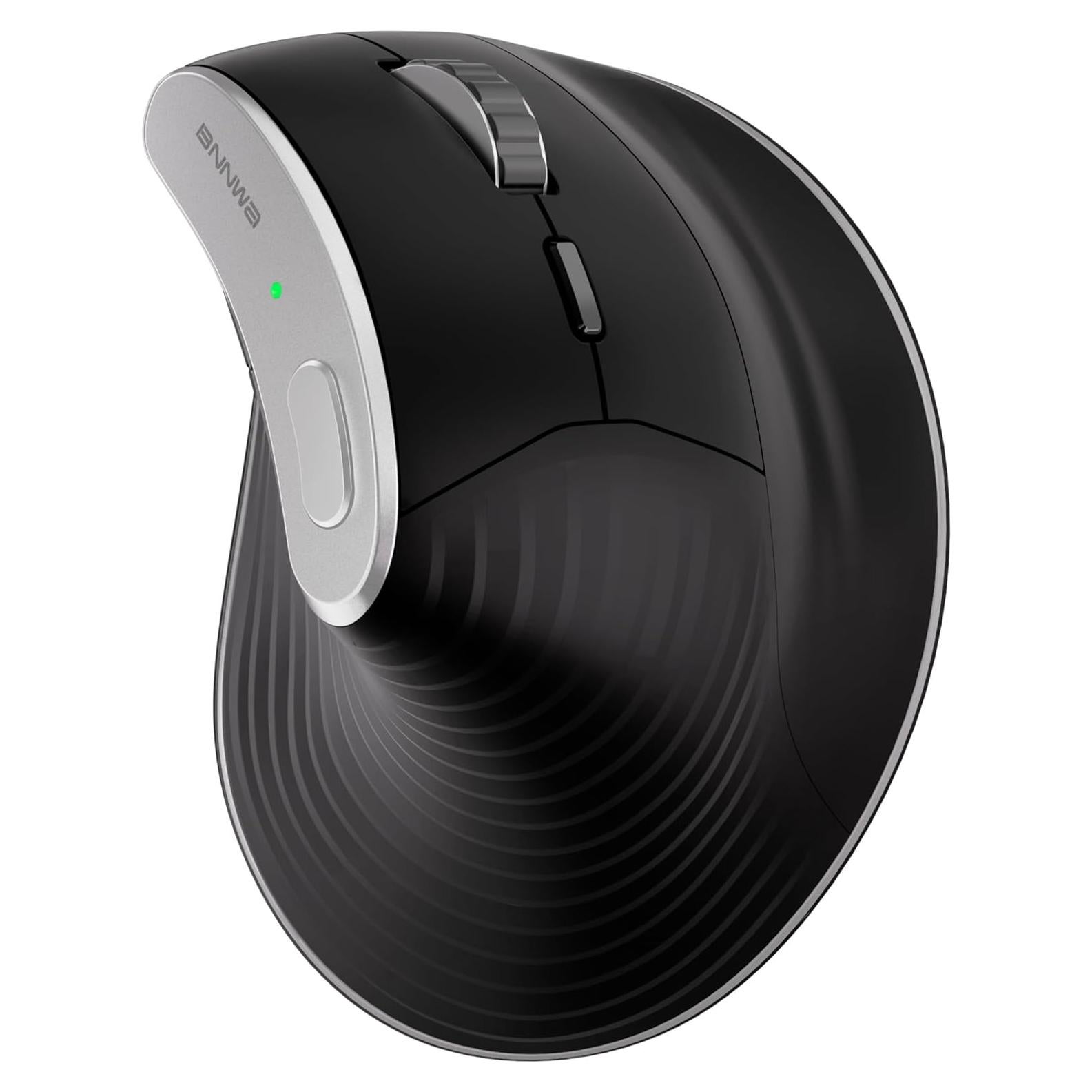 Ratón Óptico Vertical Ergonómico Inalámbrico Bnnwa Negro 1000-3200 DPI