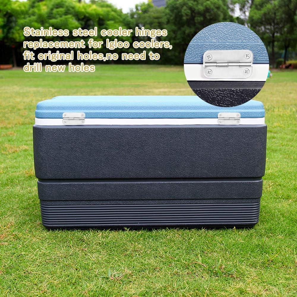 Bisagras de Acero Inoxidable 316 Radezon para Enfriadores Igloo