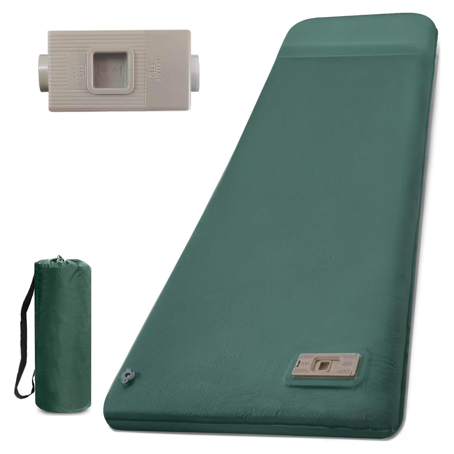 Colchoneta Autoinflable LINKET 196x68.6 cm Verde Camping