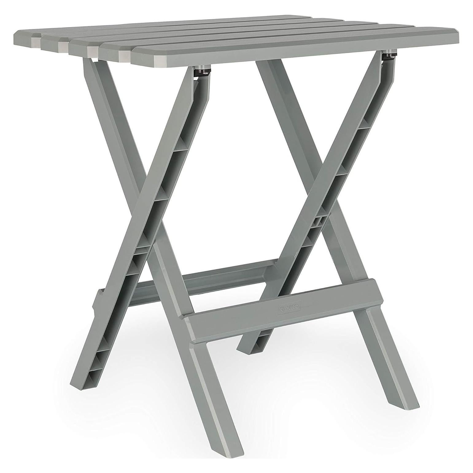 Mesa Lateral Plegable Camco 51692 Gris para Playa y Camping