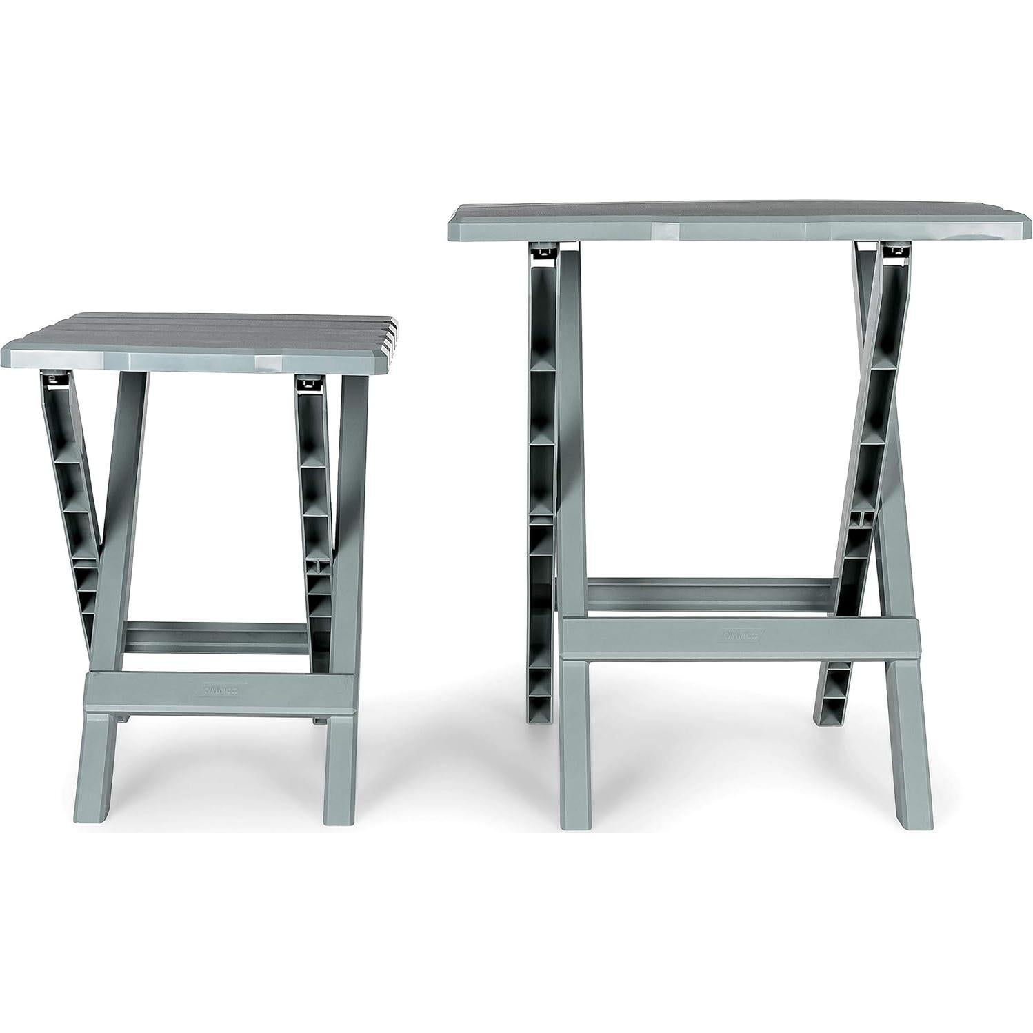 Mesa Lateral Plegable Camco 51692 Gris para Playa y Camping