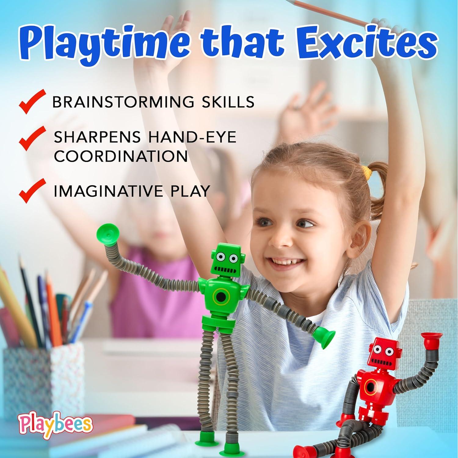 Juguete Robot con Ventosa Playbees - Paquete de 12 Unidades