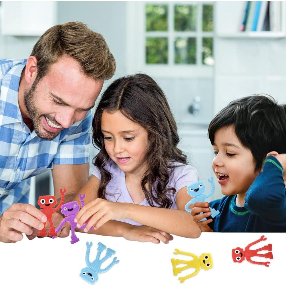 ArtCreativity 48 Mini Robots Flexibles para Niños 3+