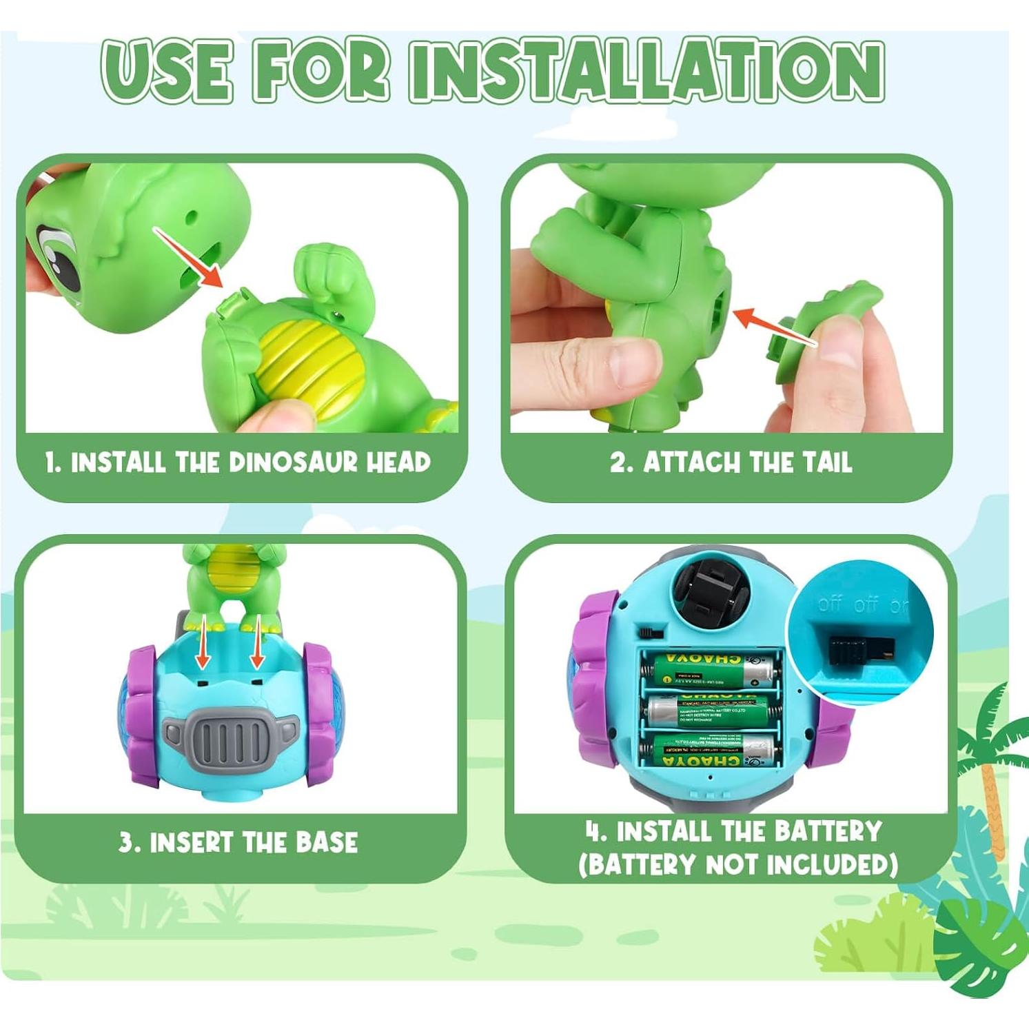 Robot Dinosaurio Interactivo Britik 12.5 cm para Niños 3-6 Años