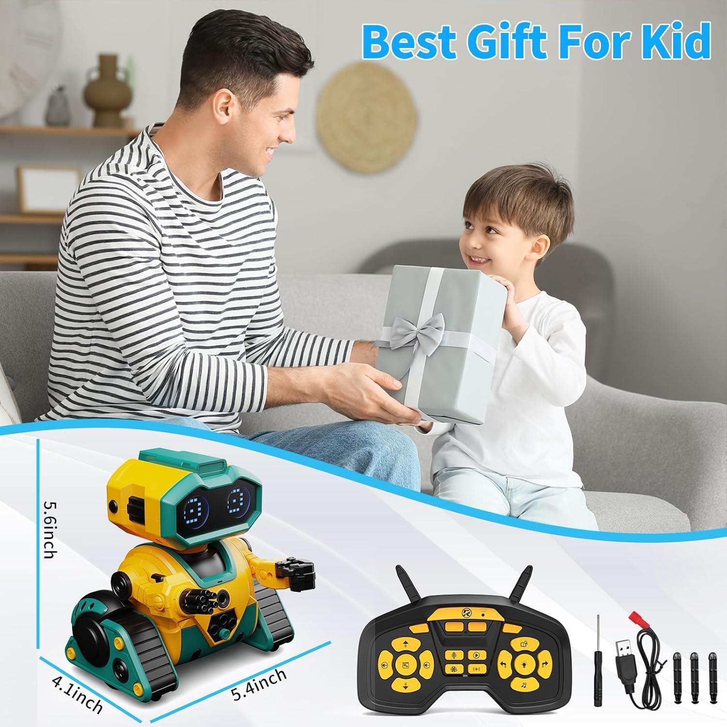 Robot Control Remoto DWIRCTOYS K103 con Ojos LED y Gestos