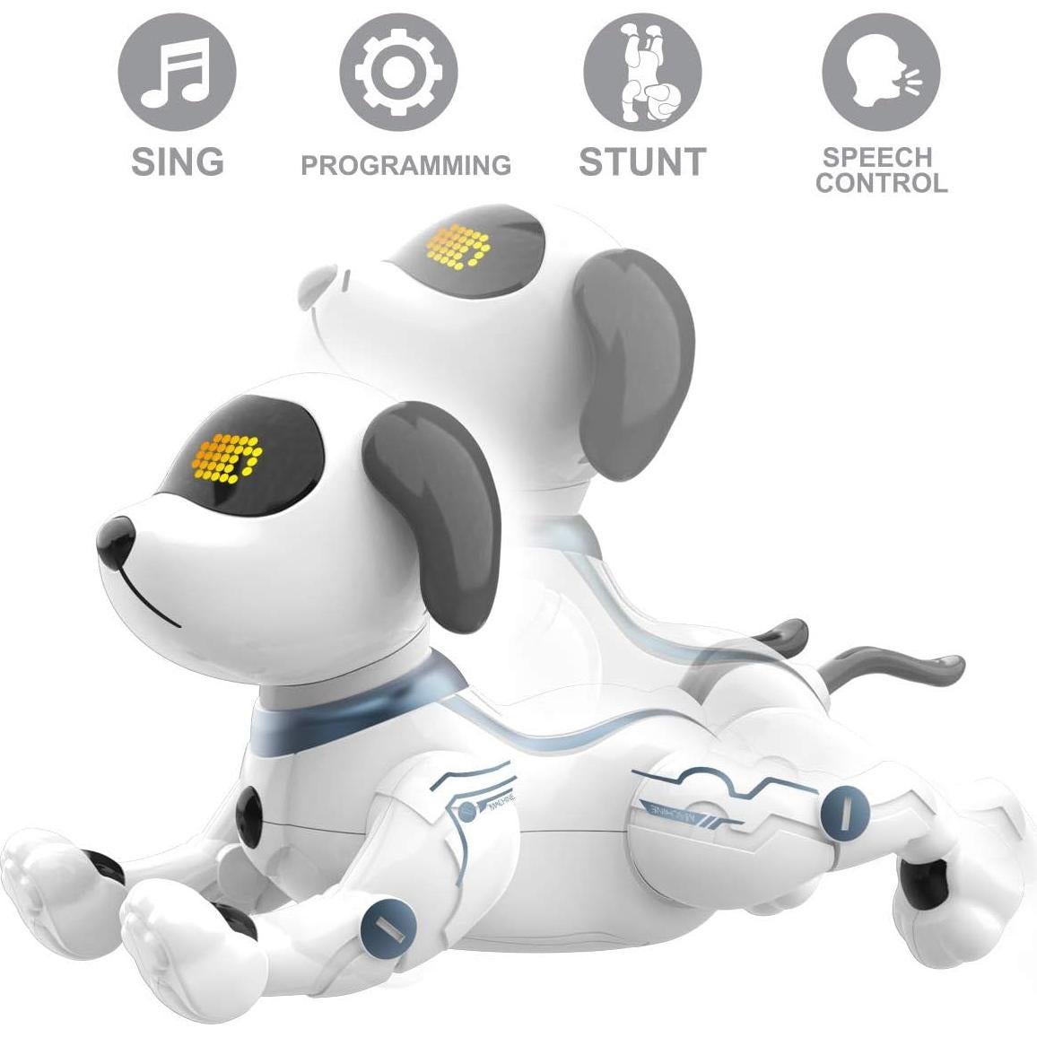Juguete Perro Robot Fisca RC Control por Voz 21,8 cm