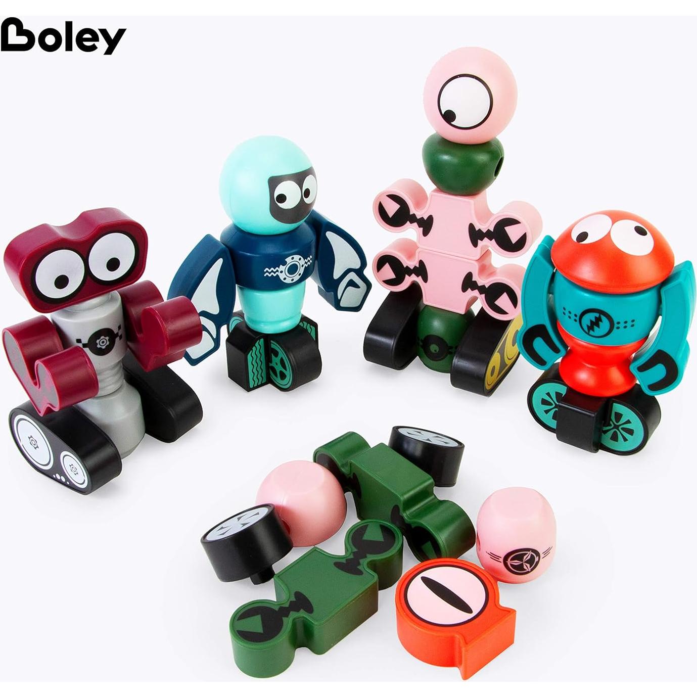 Juego de Robots Magnéticos Boley - Set de 35 Piezas STEM