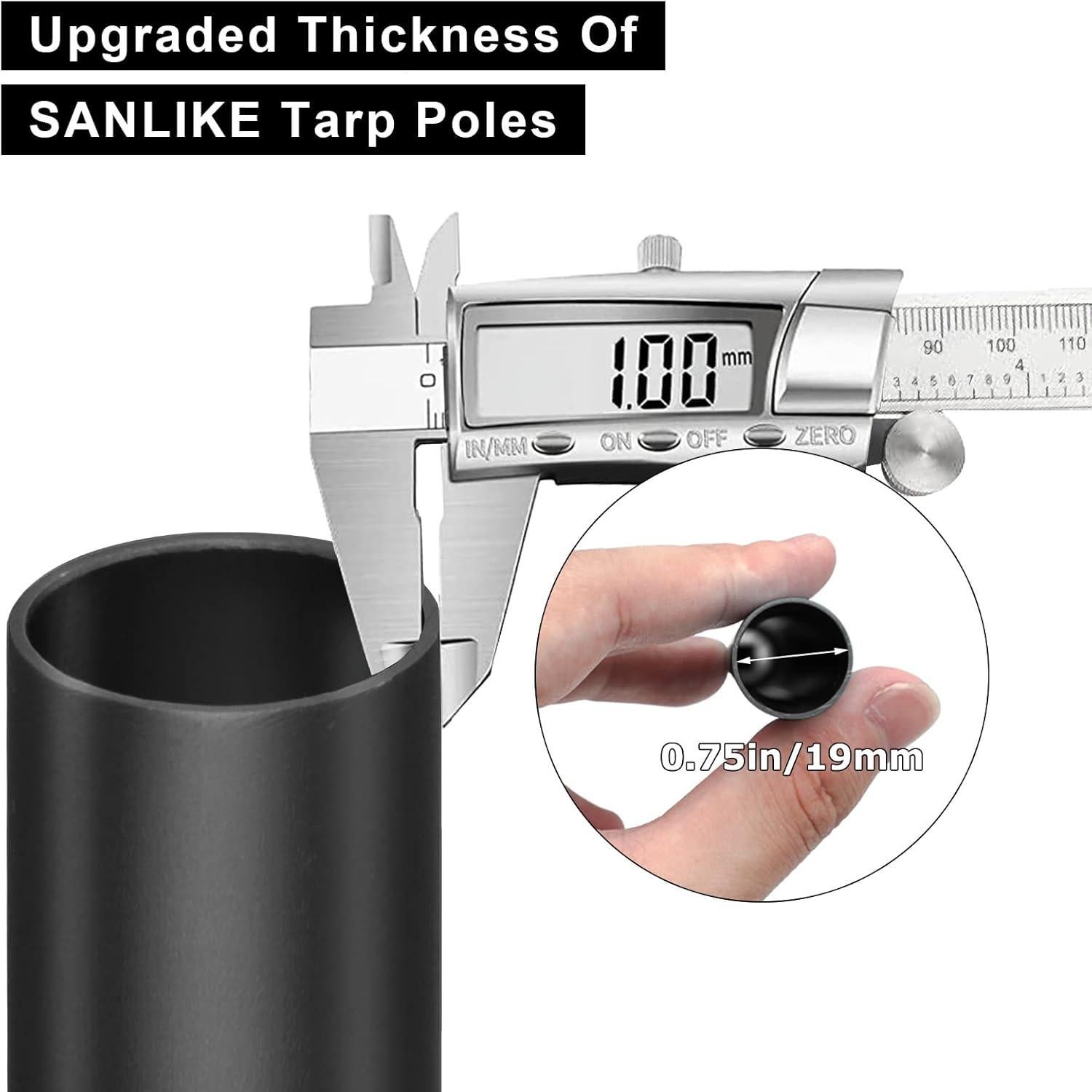 Varillas de Aluminio SAN LIKE 152.9 cm Ajustables Plegables