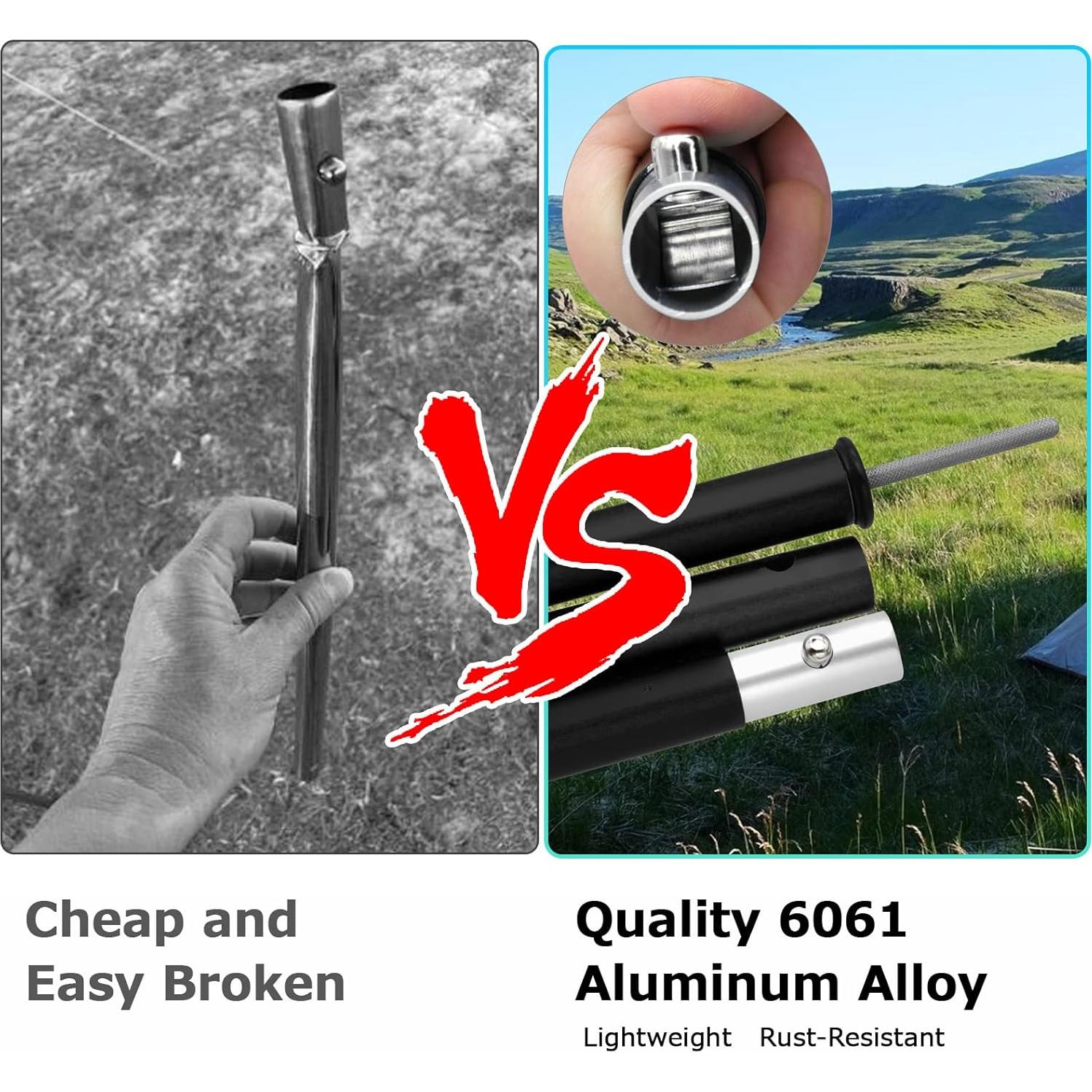 Varillas de Aluminio SAN LIKE 152.9 cm Ajustables Plegables