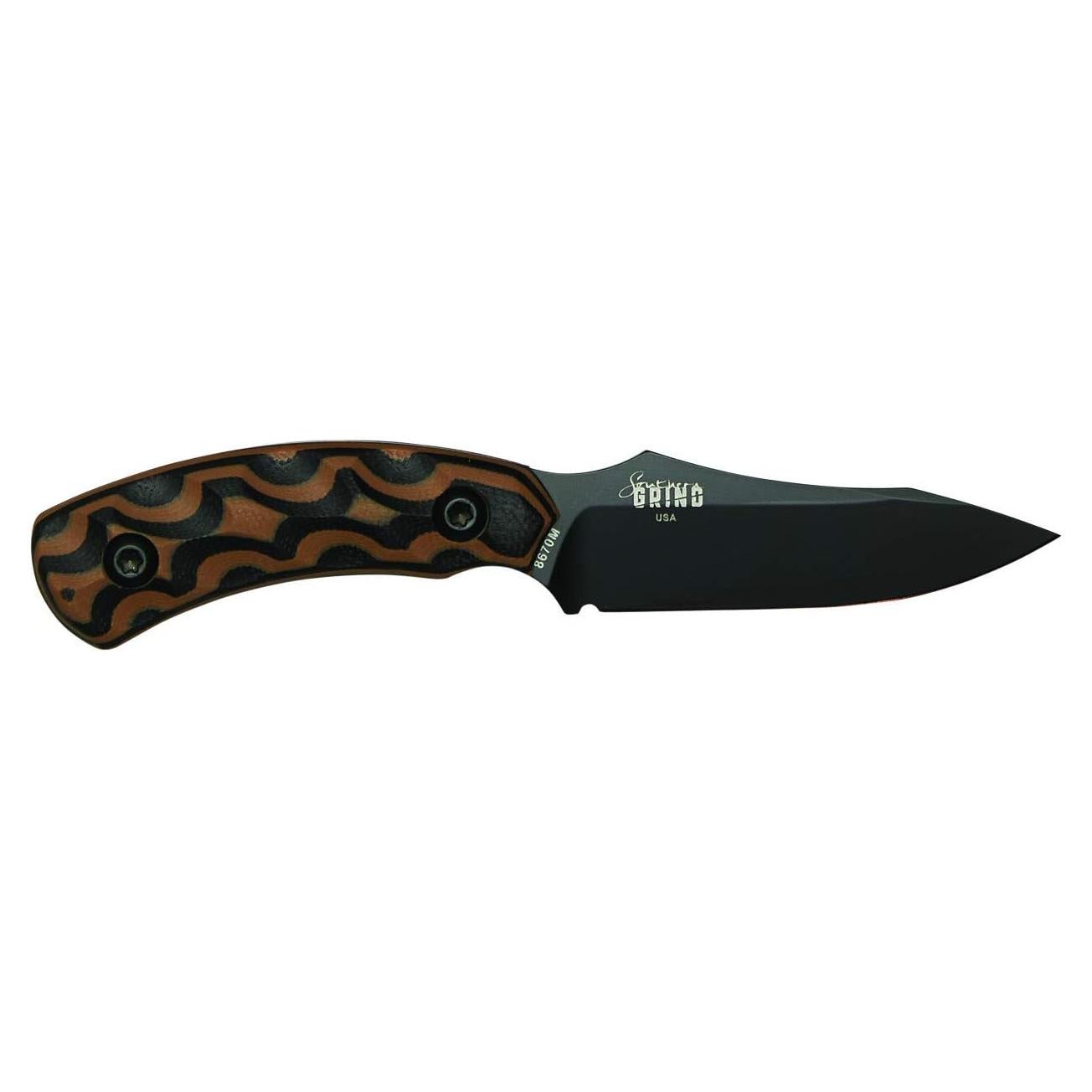 Cuchillo de hoja fija Southern Grind Jackal Pup 7.1 cm negro