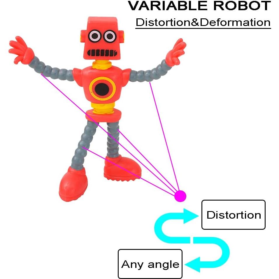 Juego de Figuras Flexibles Maikall Rish Set de 4 Muñecos