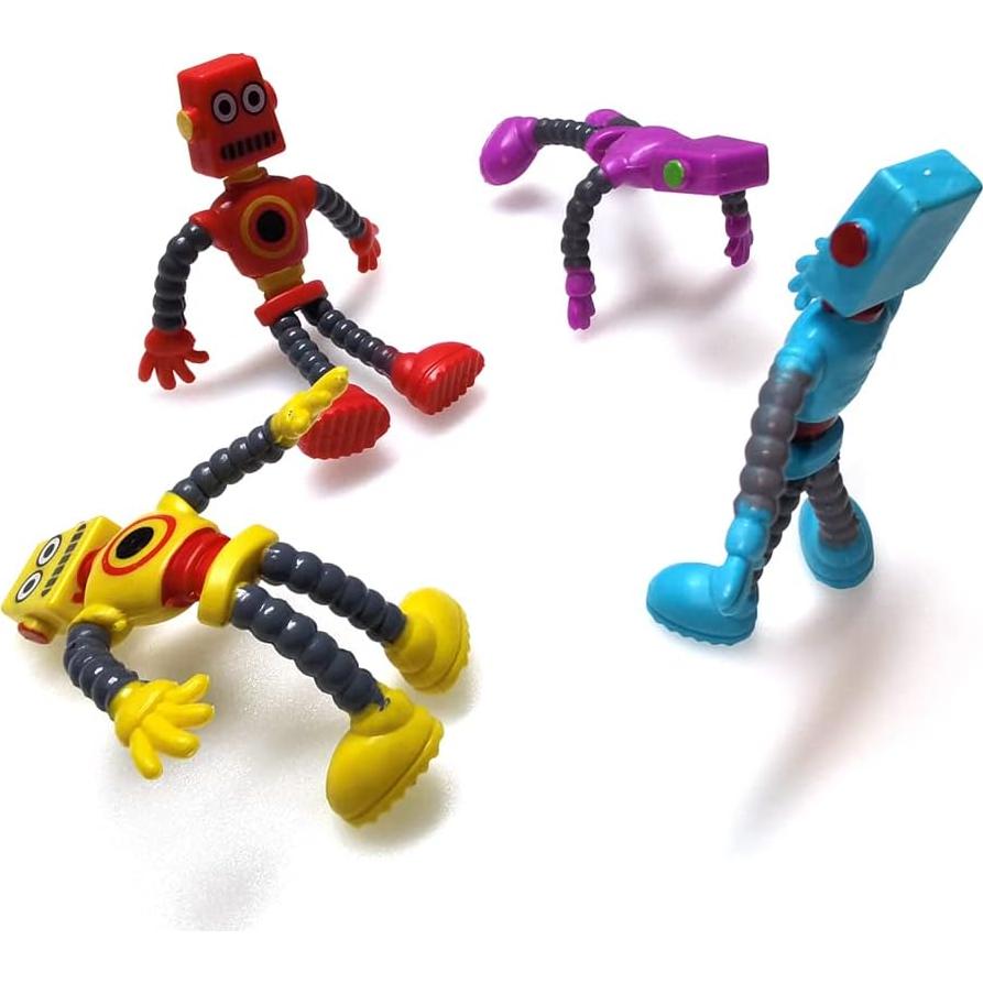 Juego de Figuras Flexibles Maikall Rish Set de 4 Muñecos