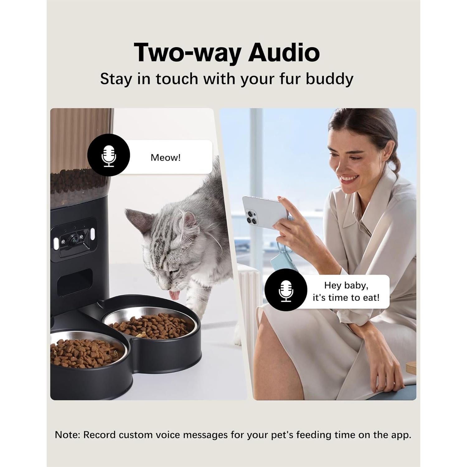 Comedero Automático para Gatos ALL Balance 5L WiFi Control Remoto