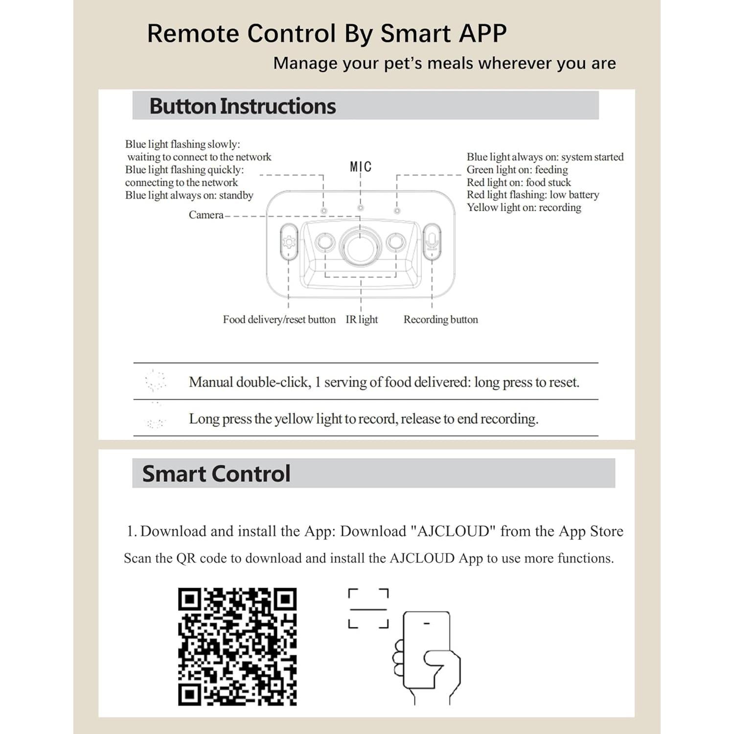 Comedero Automático para Gatos ALL Balance 5L WiFi Control Remoto