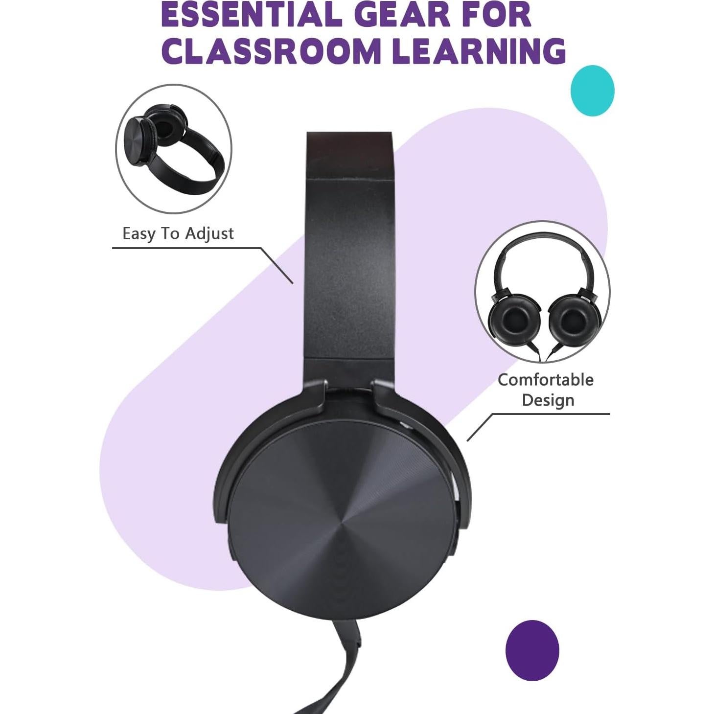 Auriculares para Niños XOSDA LS450 - 2 Paquete Negro