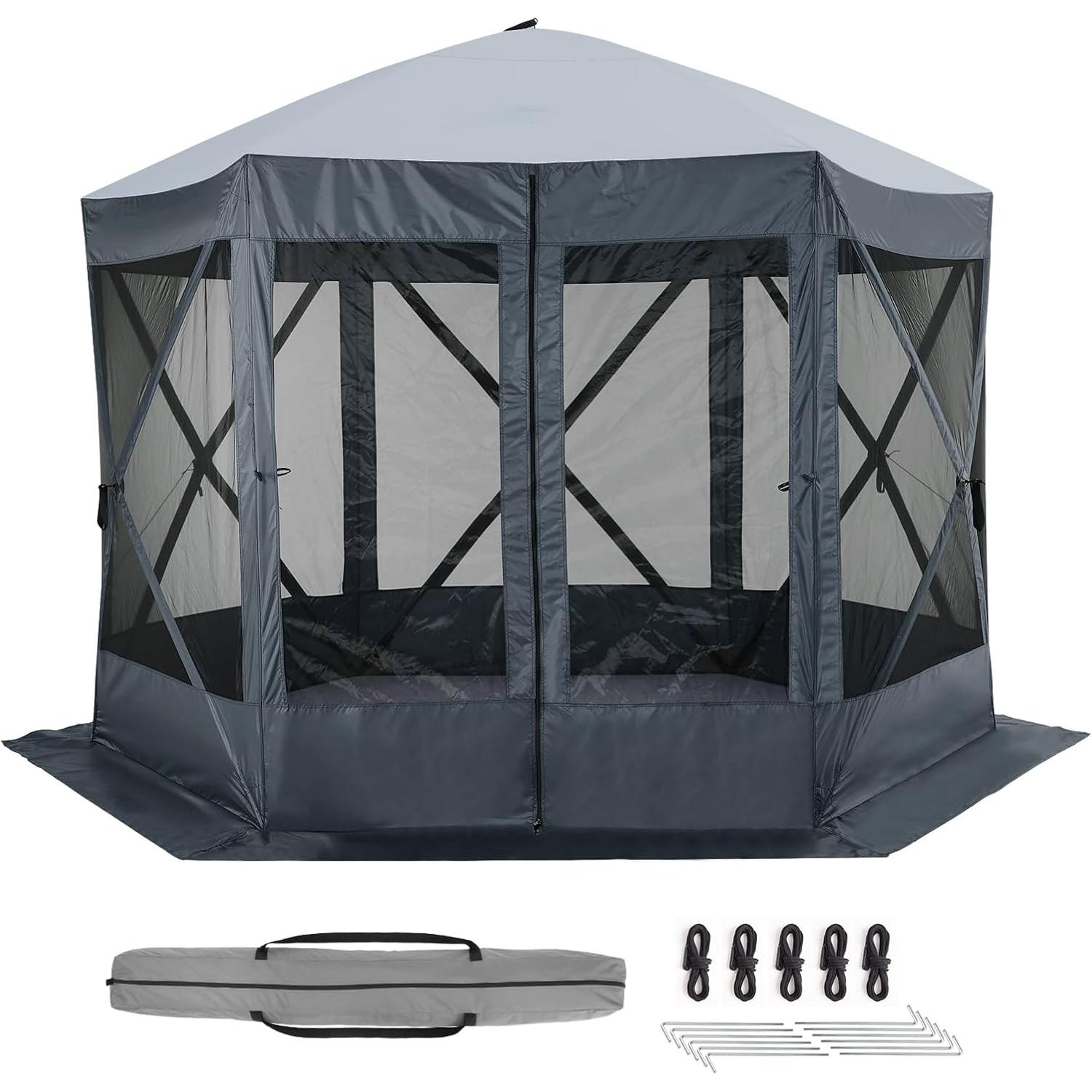 Gazebo Plegable Hipicute 3x3m Impermeable con Mosquitera