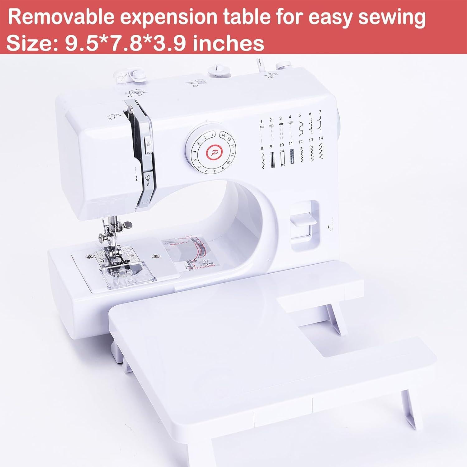 Máquina de Coser Eléctrica Dechow 728 para Principiantes 14 Puntadas