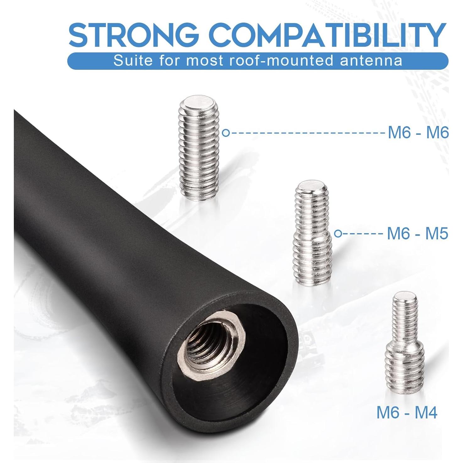 Antena de Radio de Coche Eightwood 17.78 cm FM AM Universal