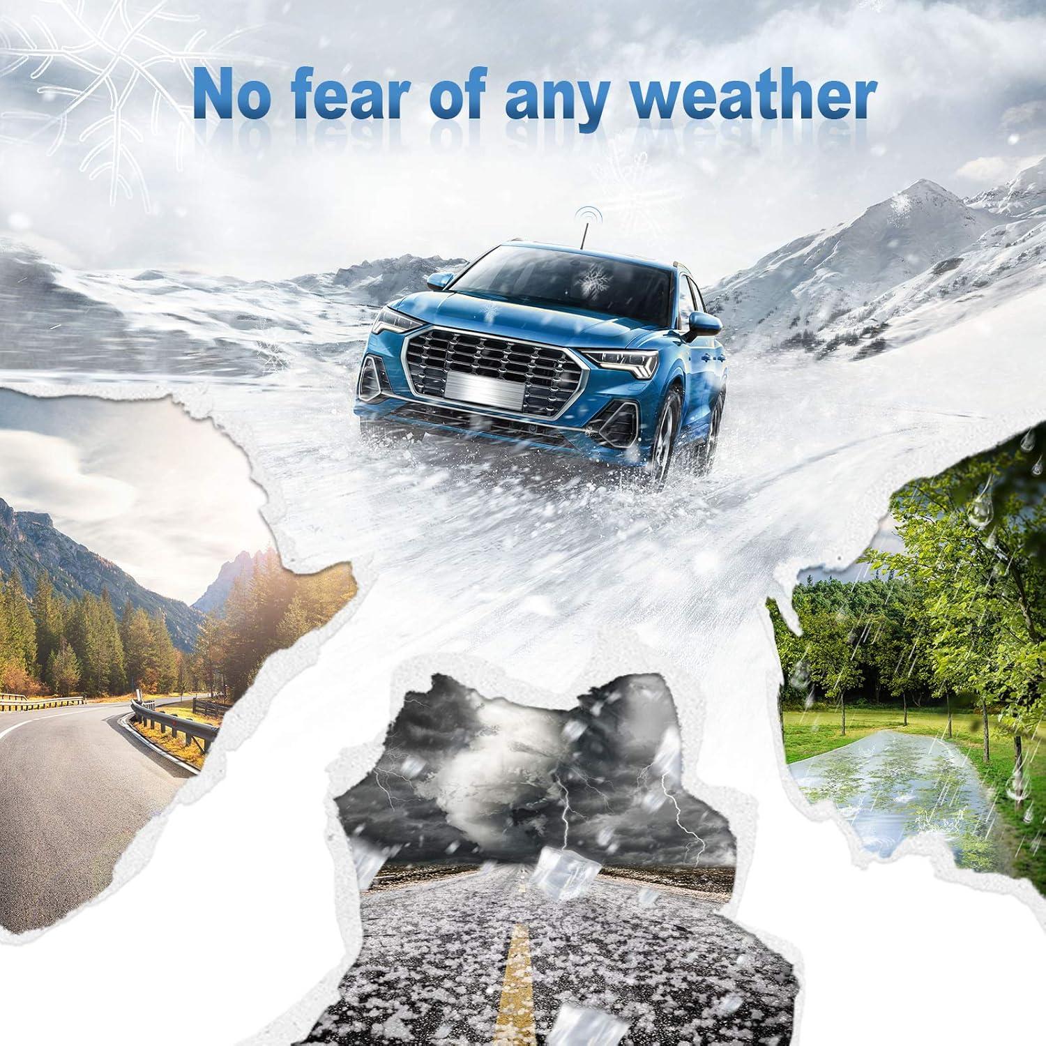 Antena de Radio de Coche Eightwood 17.78 cm FM AM Universal