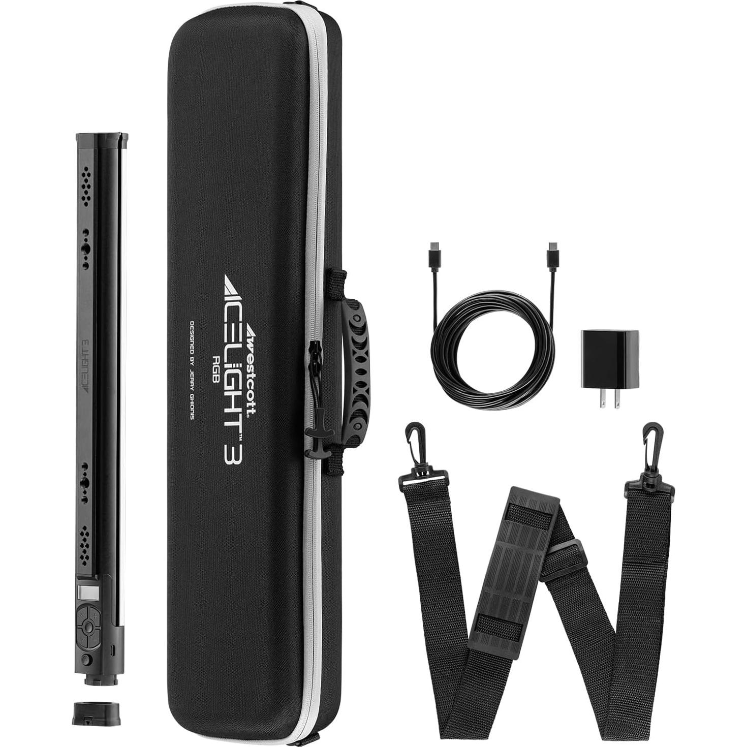 Westcott Ice Light 3 RGBWW LED Kit con Alimentación AC