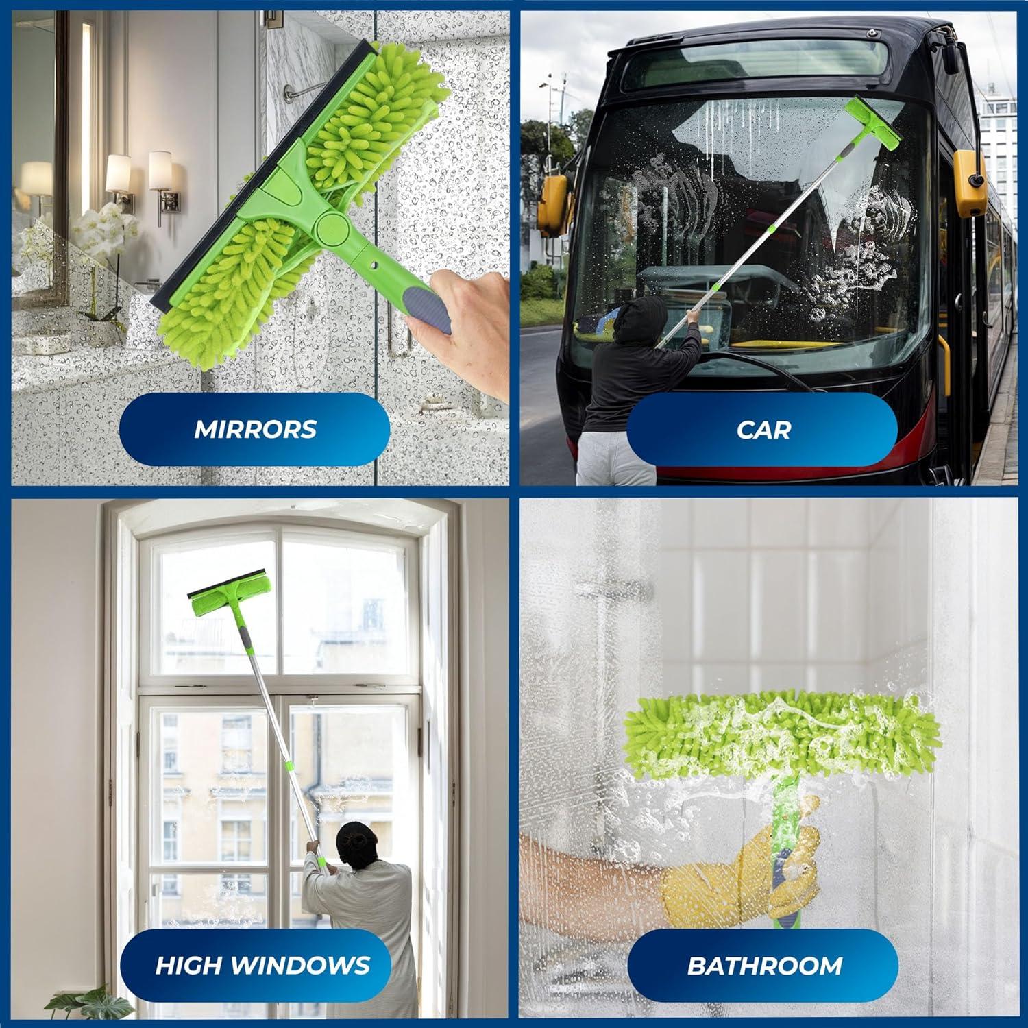 Kit Limpiaparabrisas DSV Estándar 2 en 1 con Poste Extensible 157.48 cm