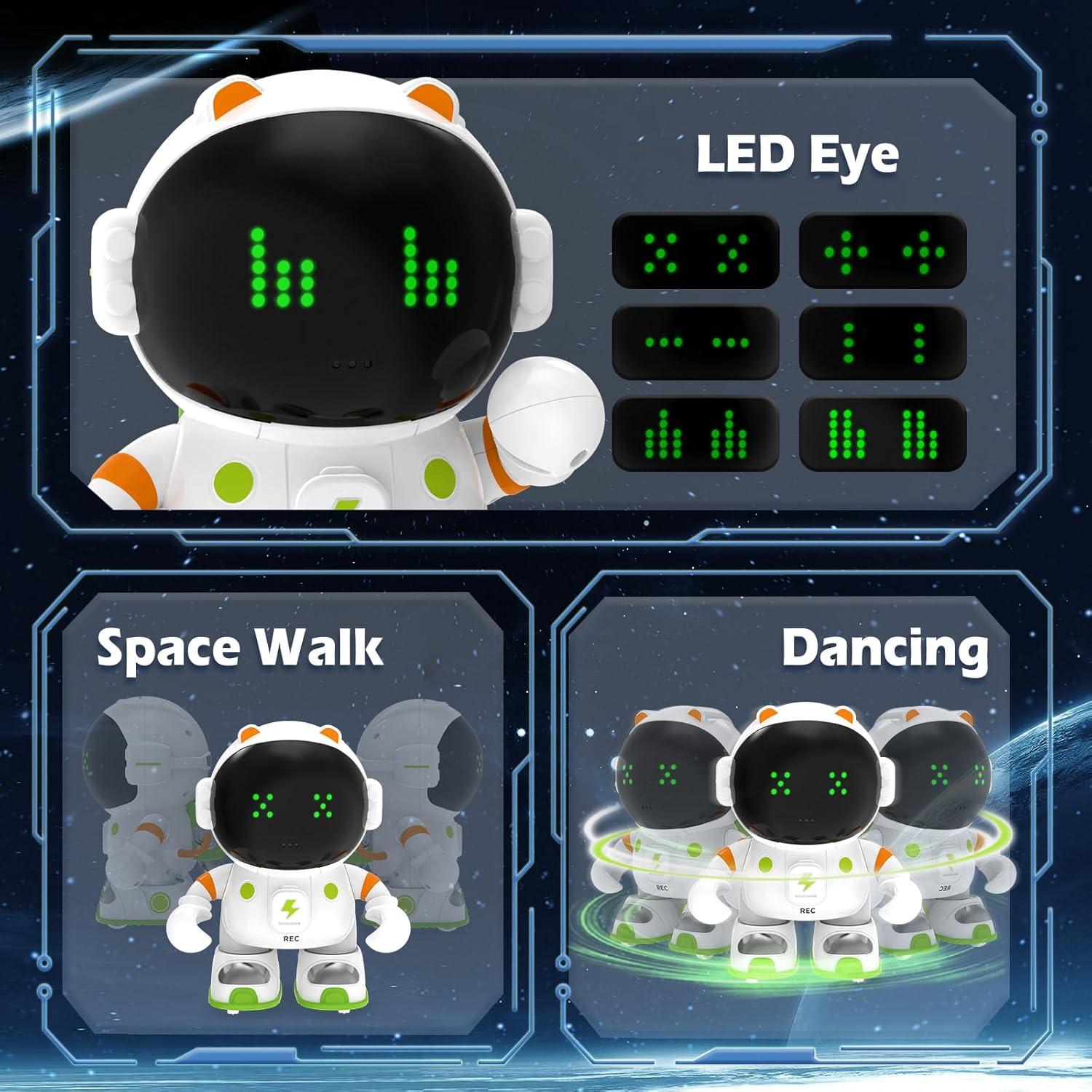 Robot Interactivo KaeKid para Niños 3-8 Años Verde Naranja