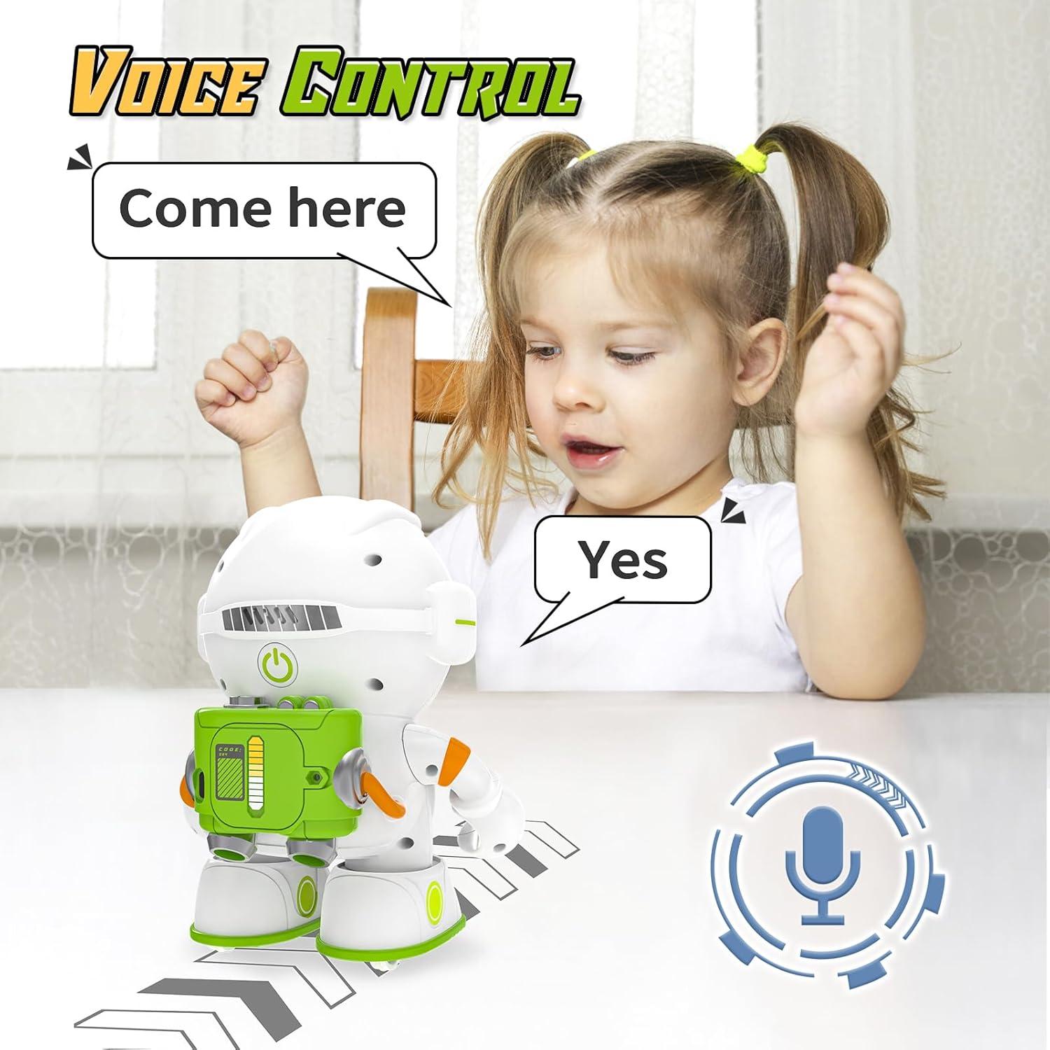 Robot Interactivo KaeKid para Niños 3-8 Años Verde Naranja