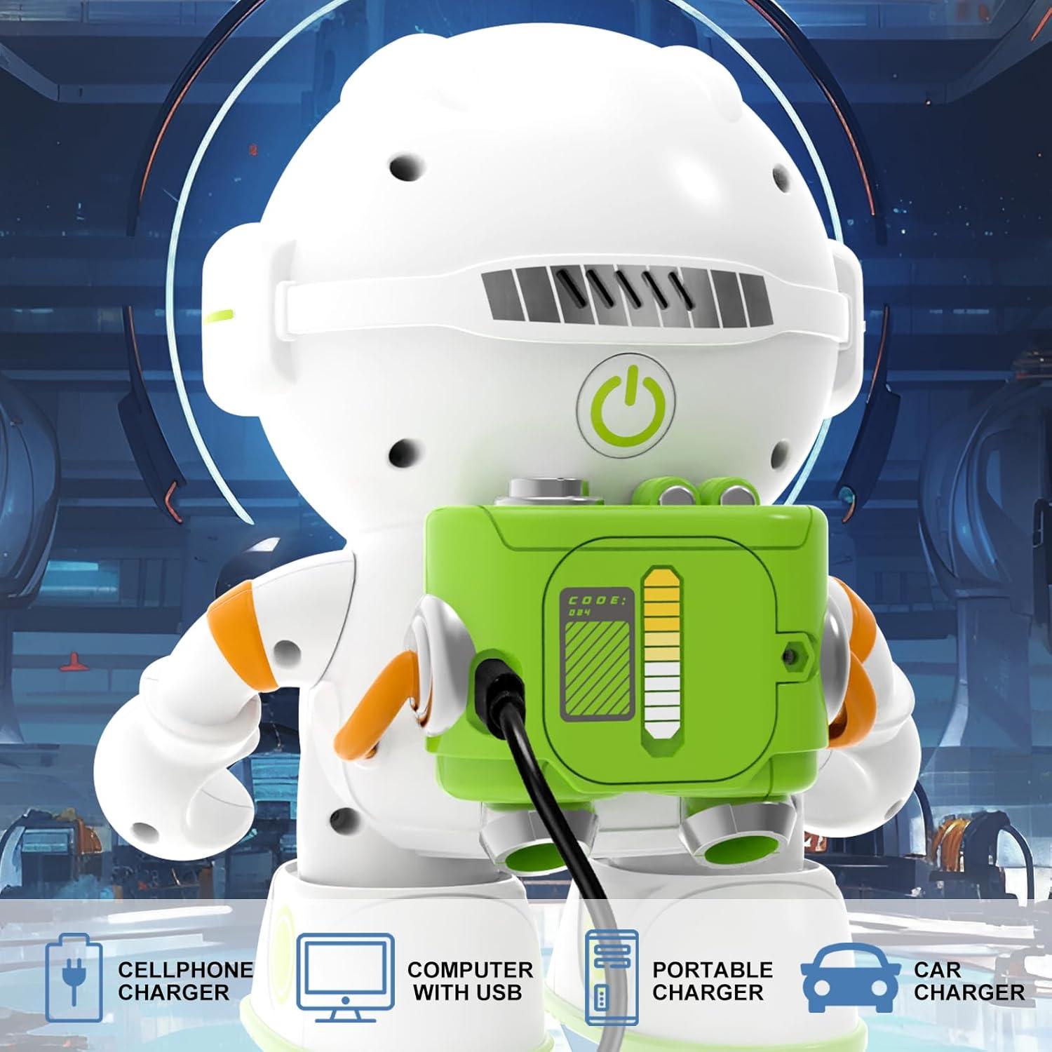 Robot Interactivo KaeKid para Niños 3-8 Años Verde Naranja
