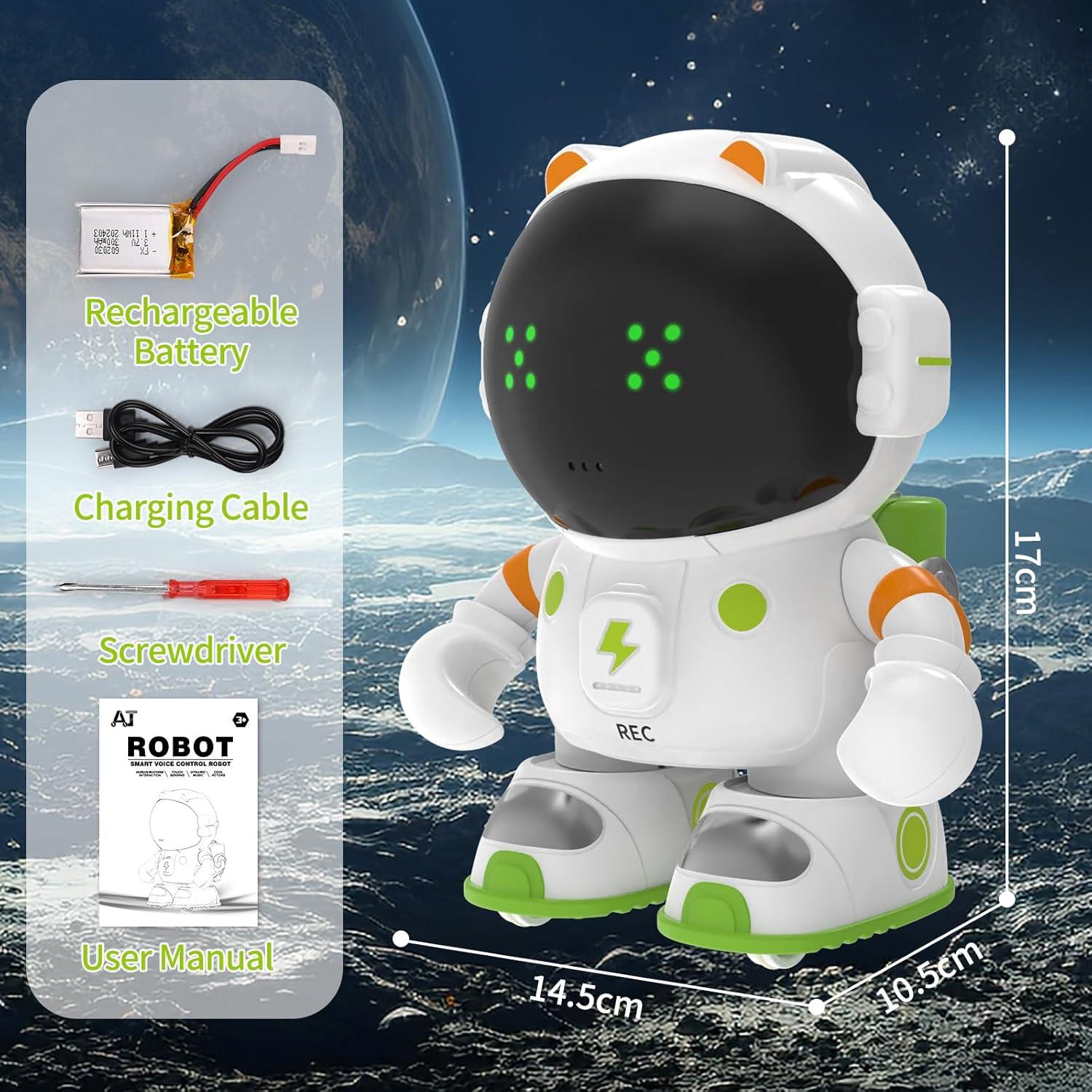 Robot Interactivo KaeKid para Niños 3-8 Años Verde Naranja