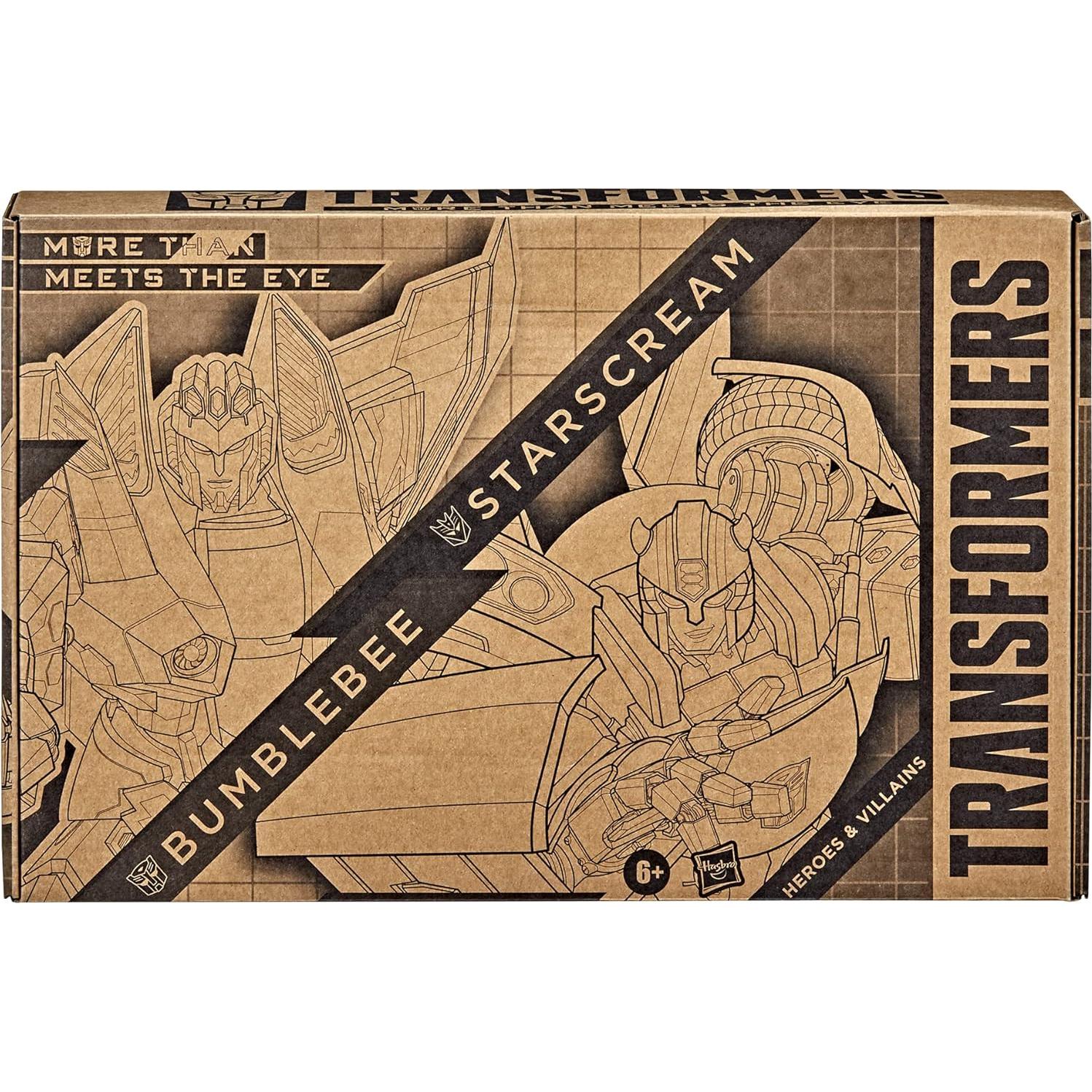 Transformers Paquete 2 Figuras Bumblebee y Starscream 18 cm